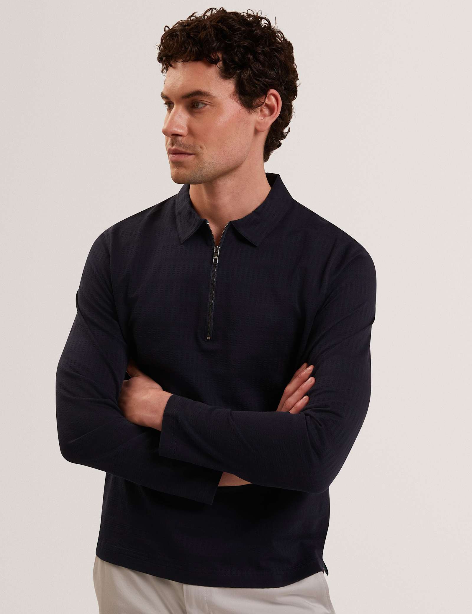Pure Cotton Half Zip Sweatshirt - image 2
