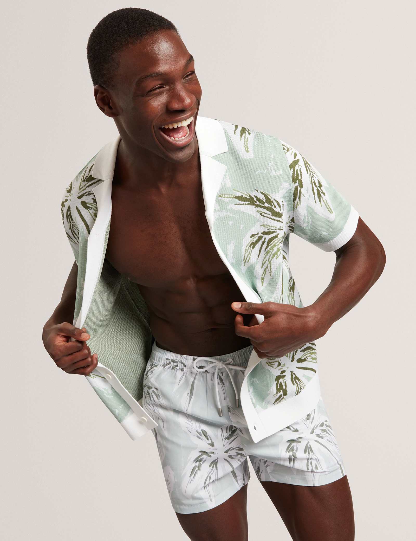 Palm Print Swim Shorts - image 3
