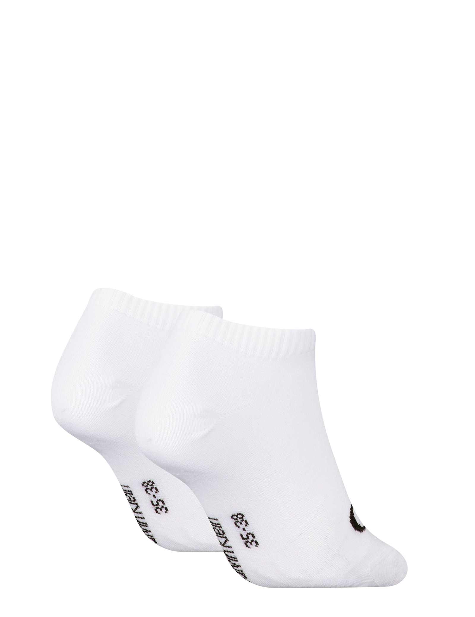 2 Pack Cotton Rich Monogram Logo Trainer Socks - image 3
