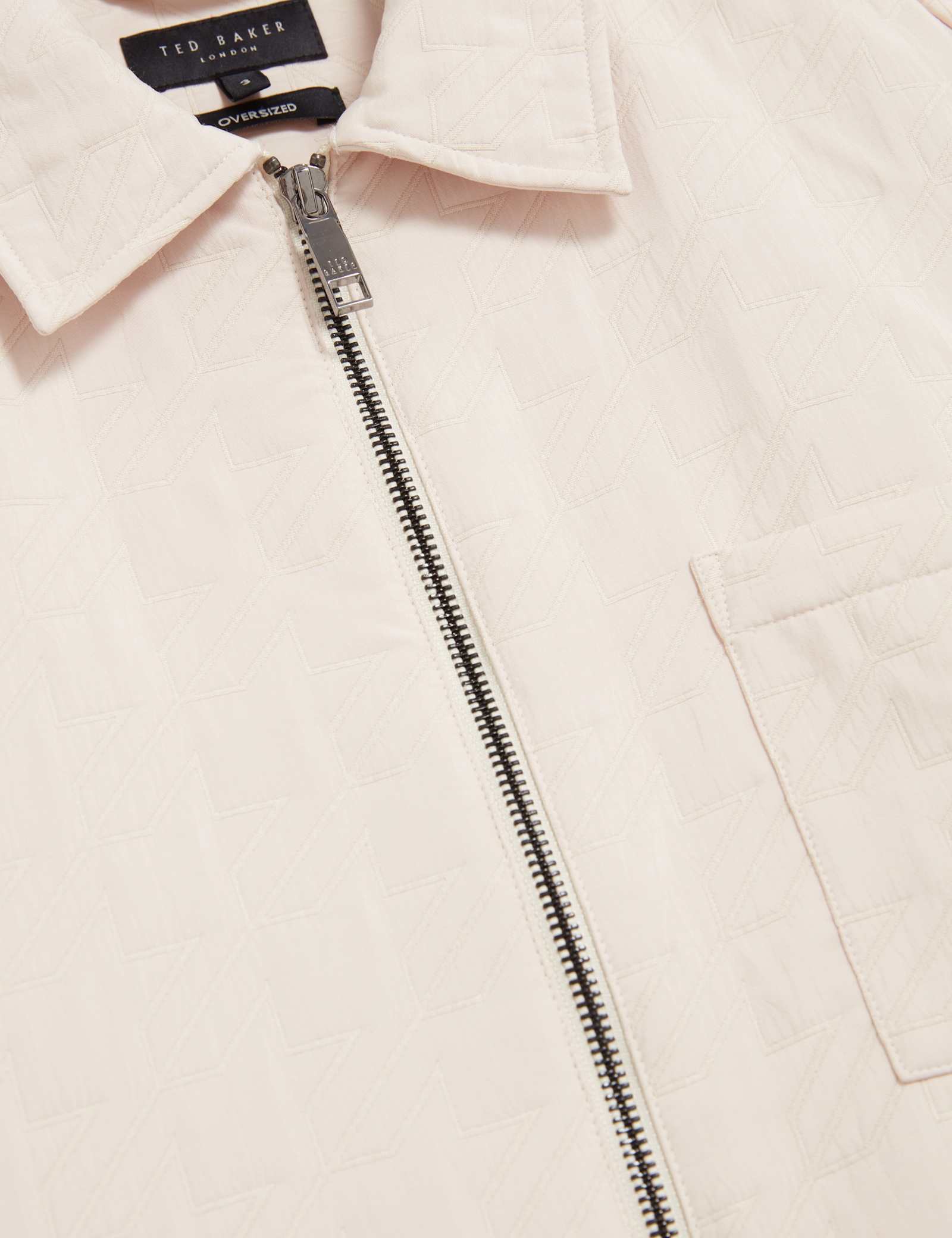 Regular Fit Jacquard Zip Up Overshirt - image 5
