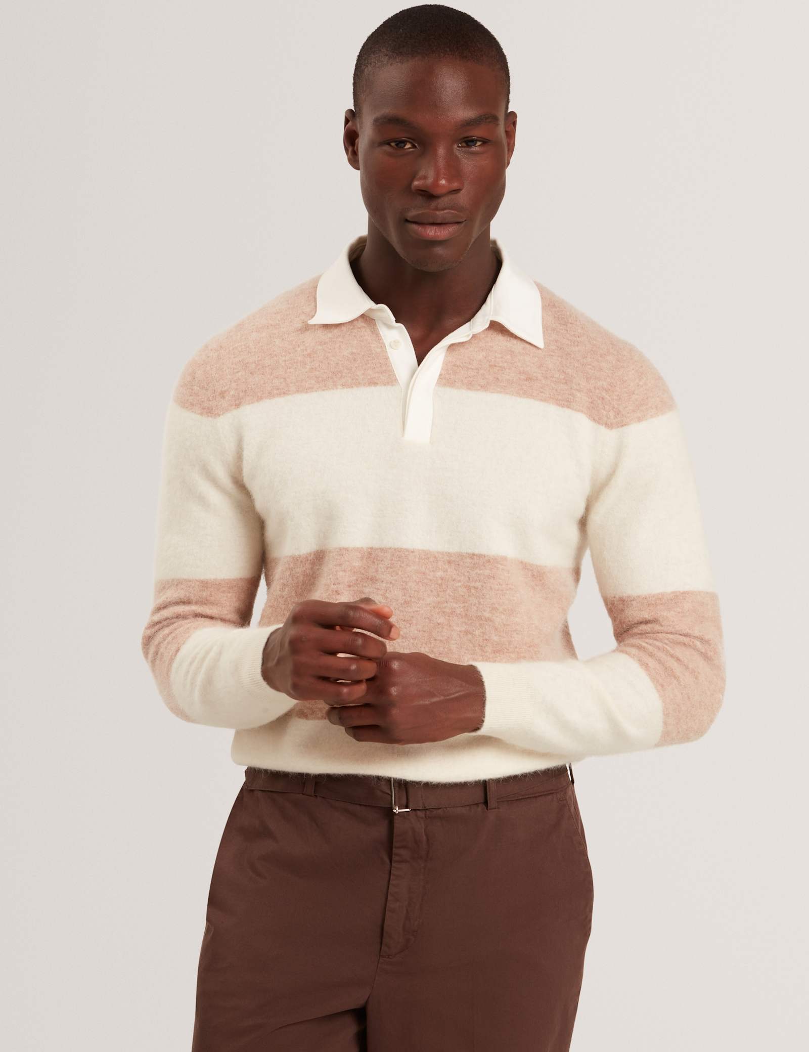 Alpaca Rich Knitted Rugby Shirt - image 2