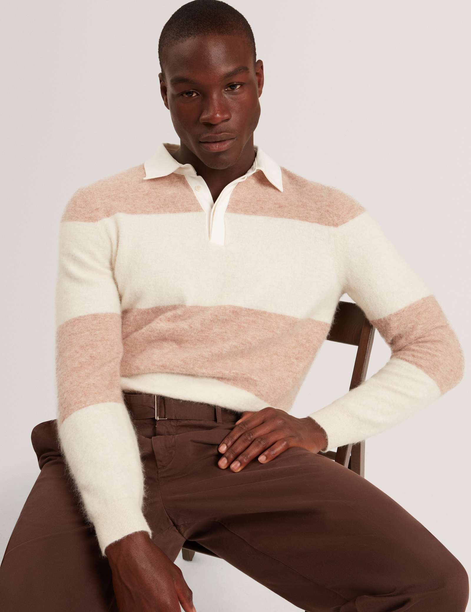 Alpaca Rich Knitted Rugby Shirt - image 3