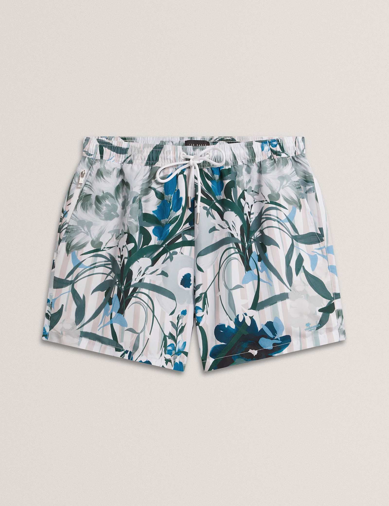 Floral Print Swim Shorts - image 1