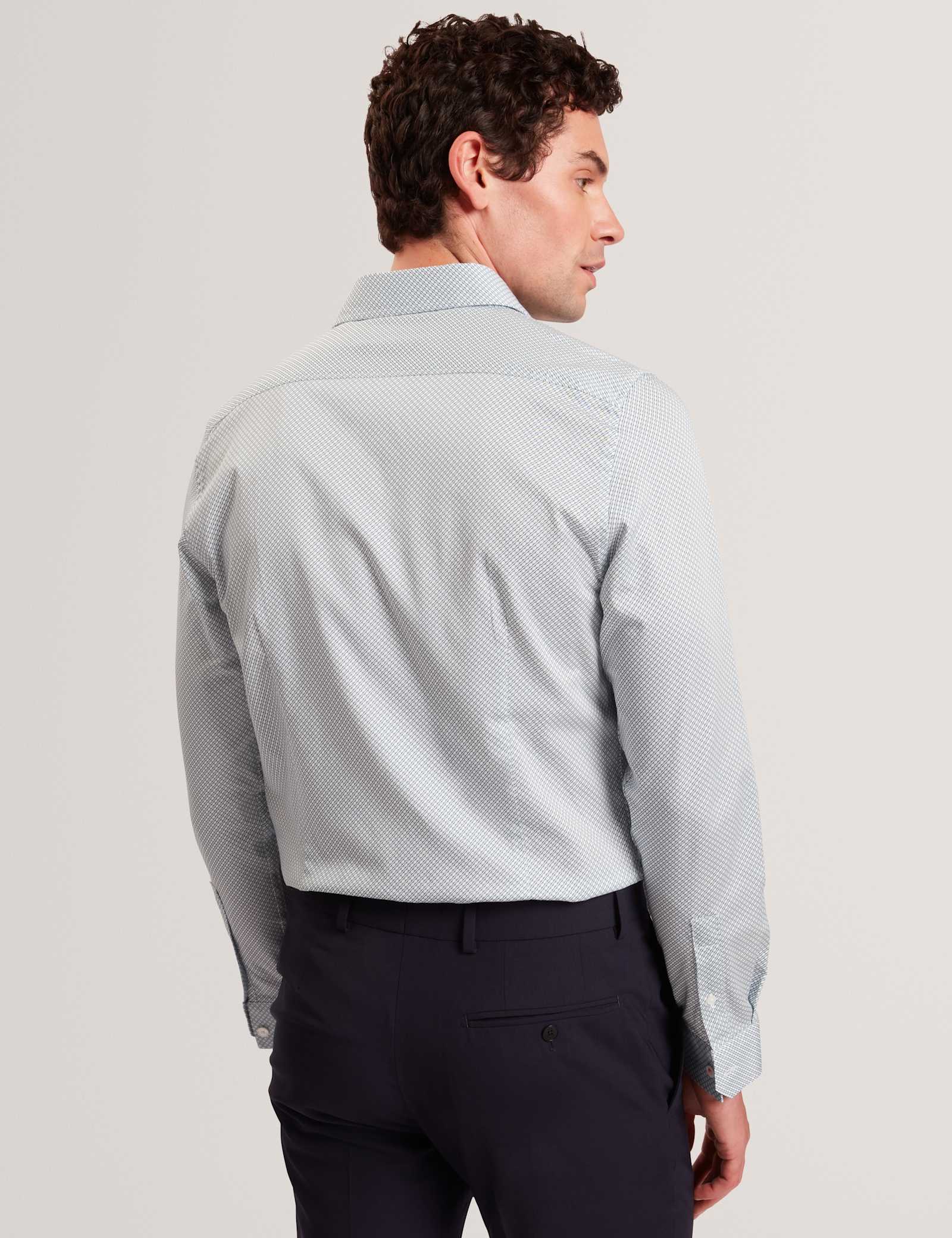Regular Fit Cotton Rich Geometric Luxury Shirt - image 5