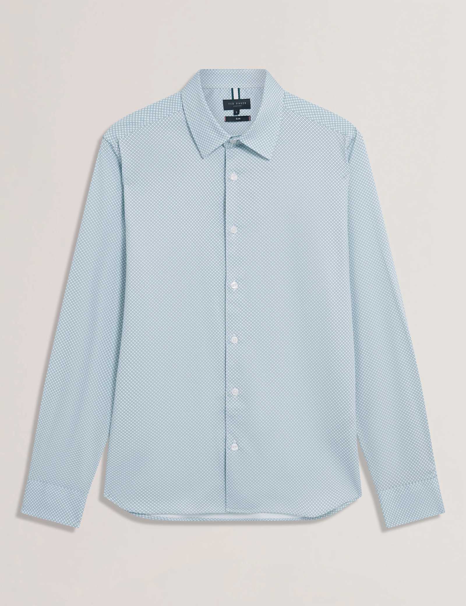 Regular Fit Cotton Rich Geometric Luxury Shirt - image 1