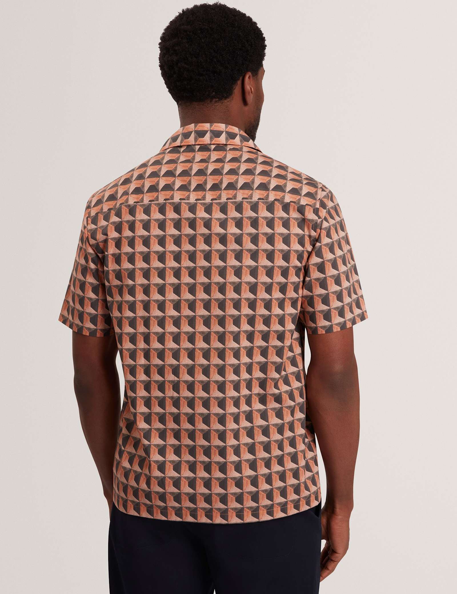 Pure Cotton Geometric Print Shirt - image 4