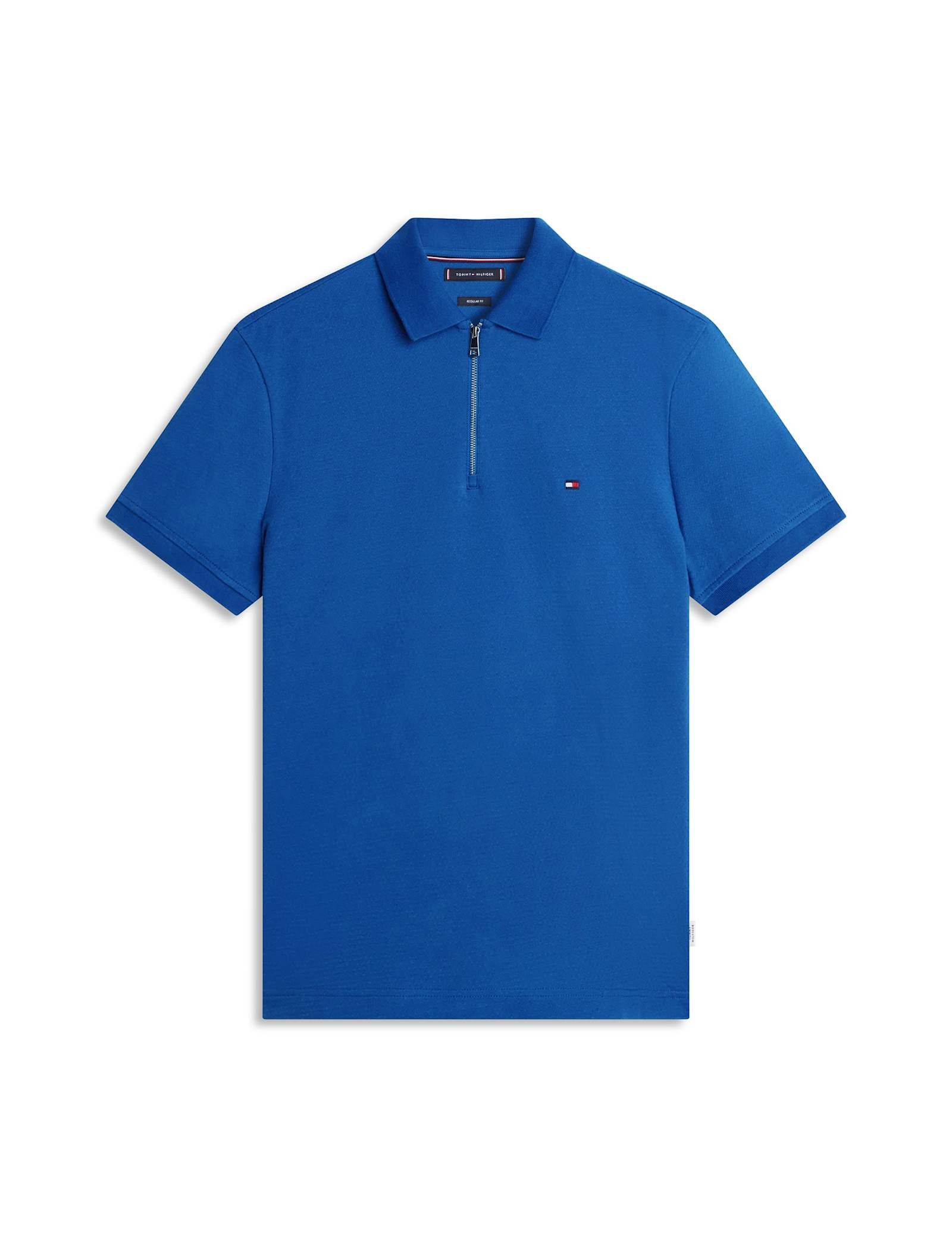 Cotton Rich Textured Half Zip Polo Shirt - image 2