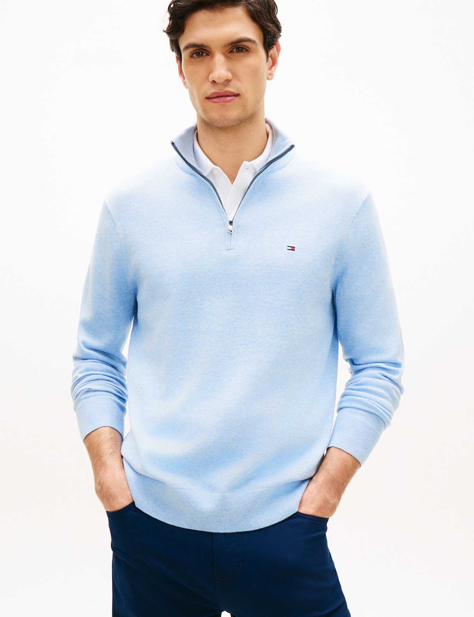 Pure Cotton Half Zip Jumper - image 4