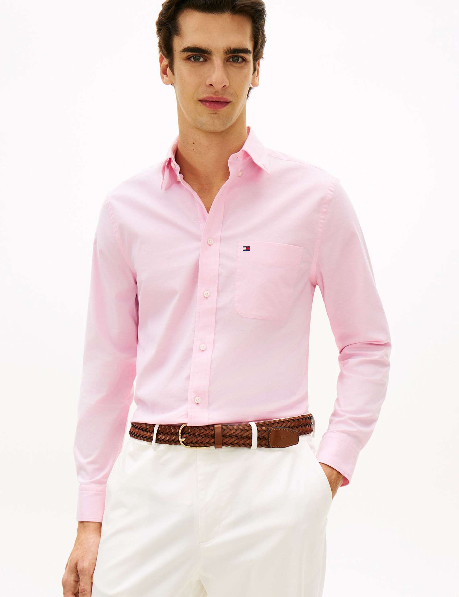 Slim Fit Cotton Rich Oxford Shirt - image 5