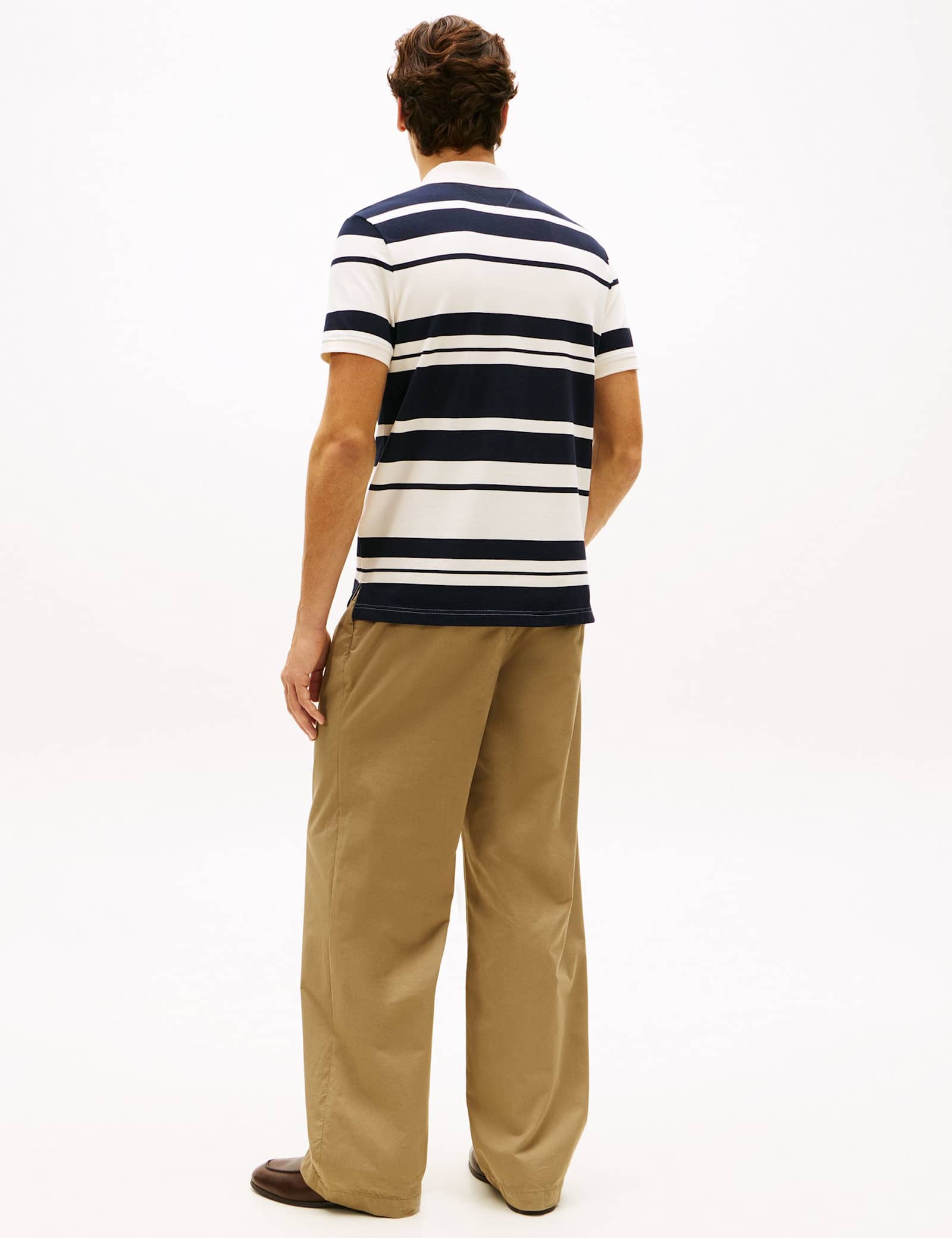 Cotton Rich Pique Striped Polo Shirt - image 3