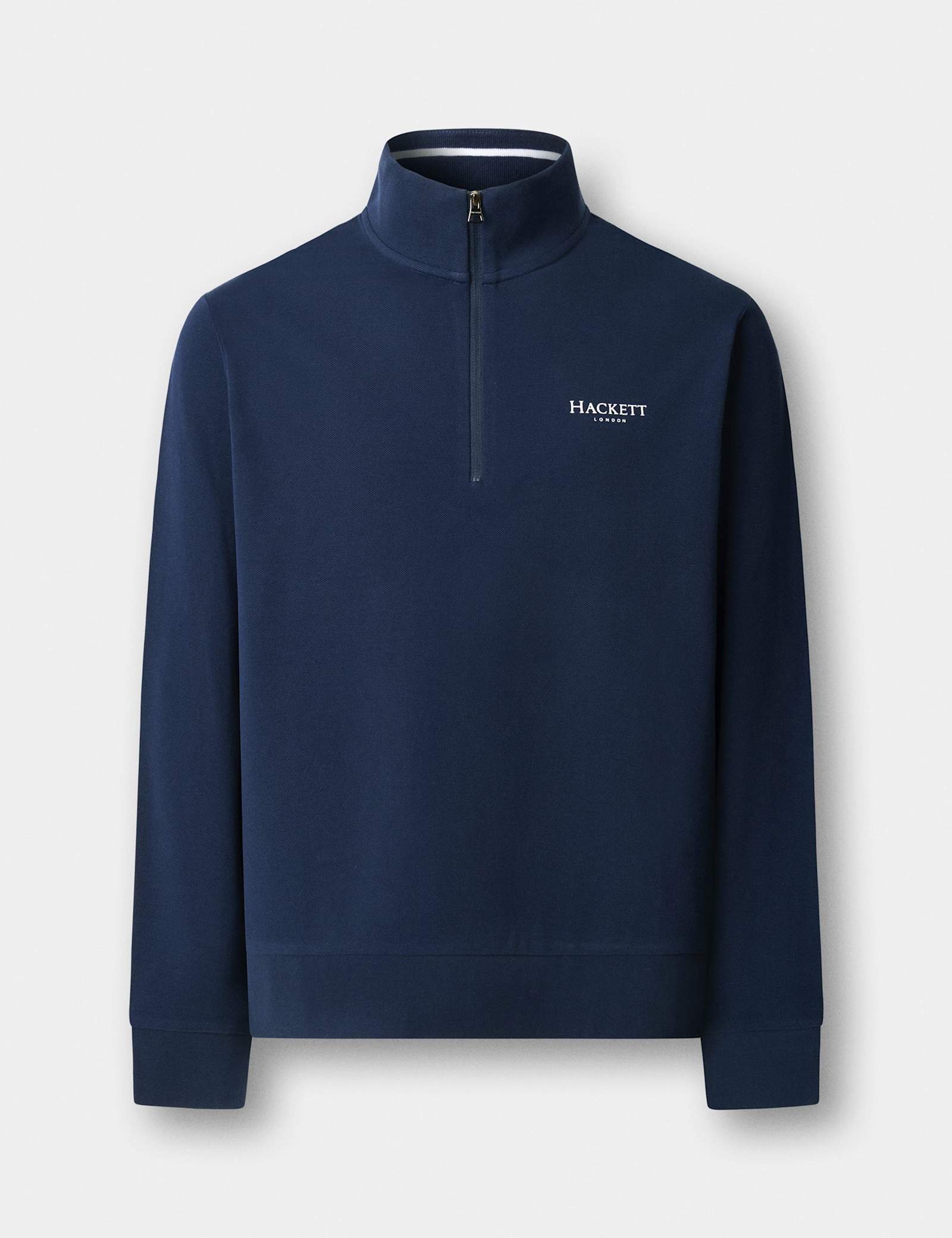 Pure Cotton Funnel Neck Half Zip Sweatshirt - image 1