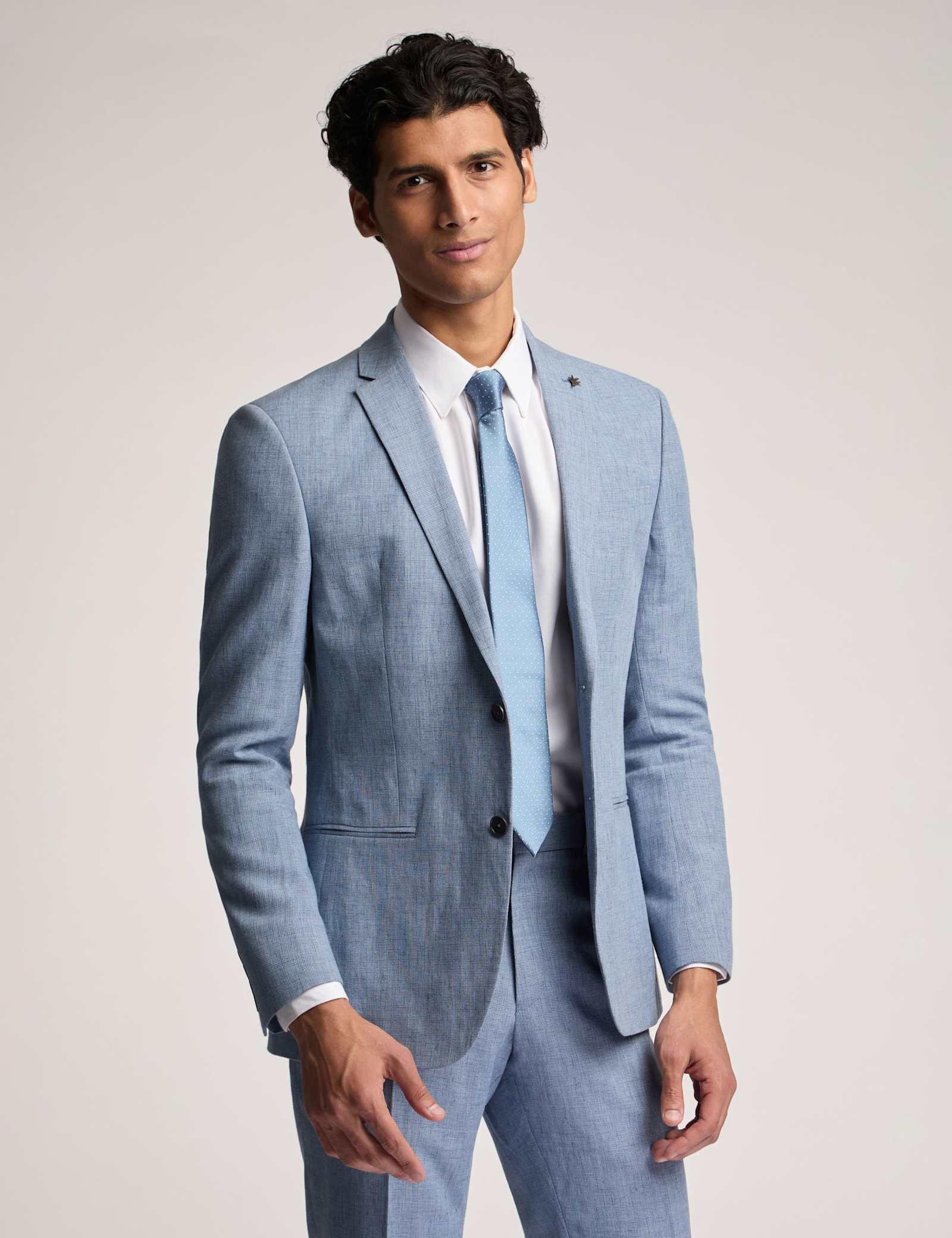 Slim Fit Linen Rich Jacket - image 1