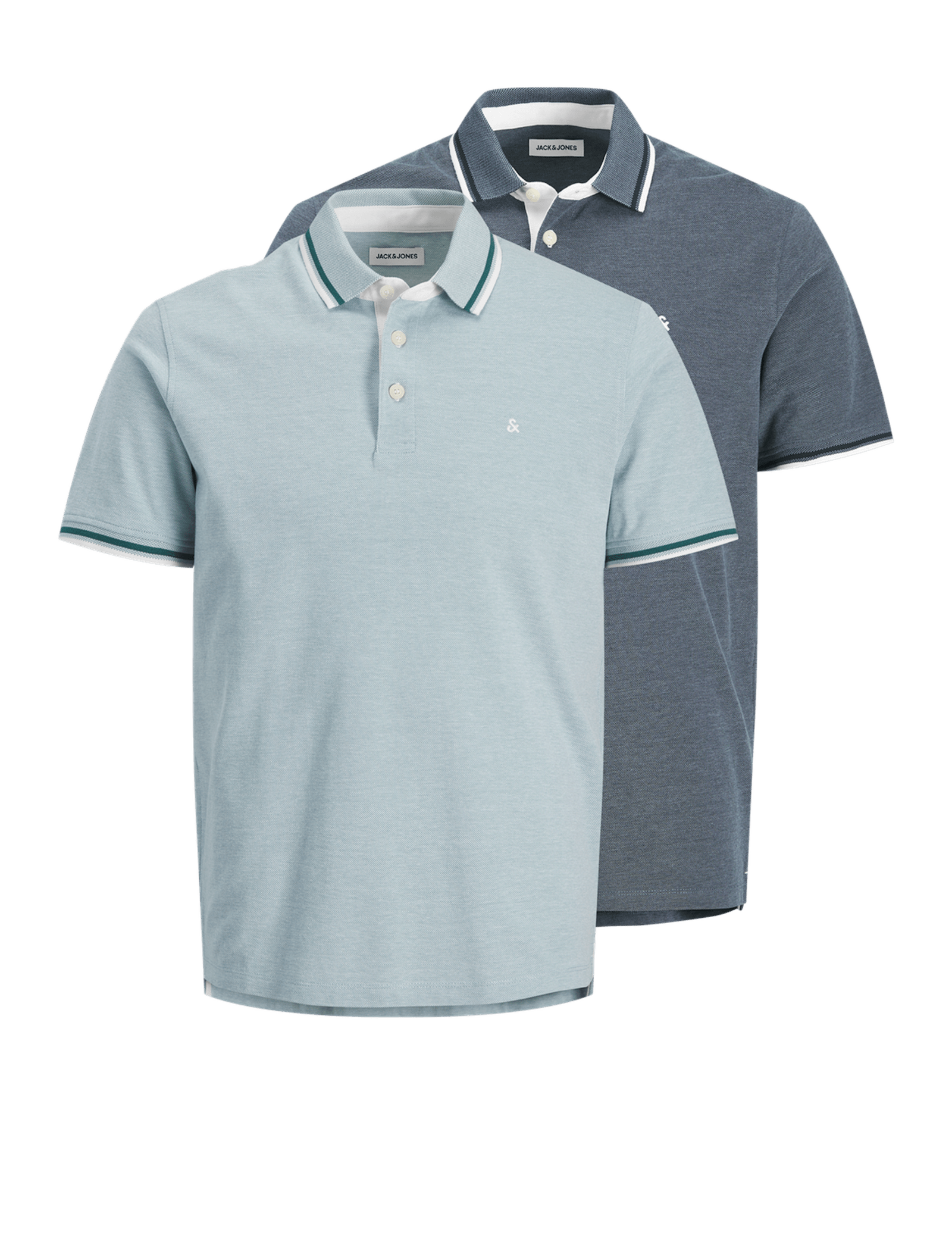 2pk Pure Cotton Polo Shirts - image 1