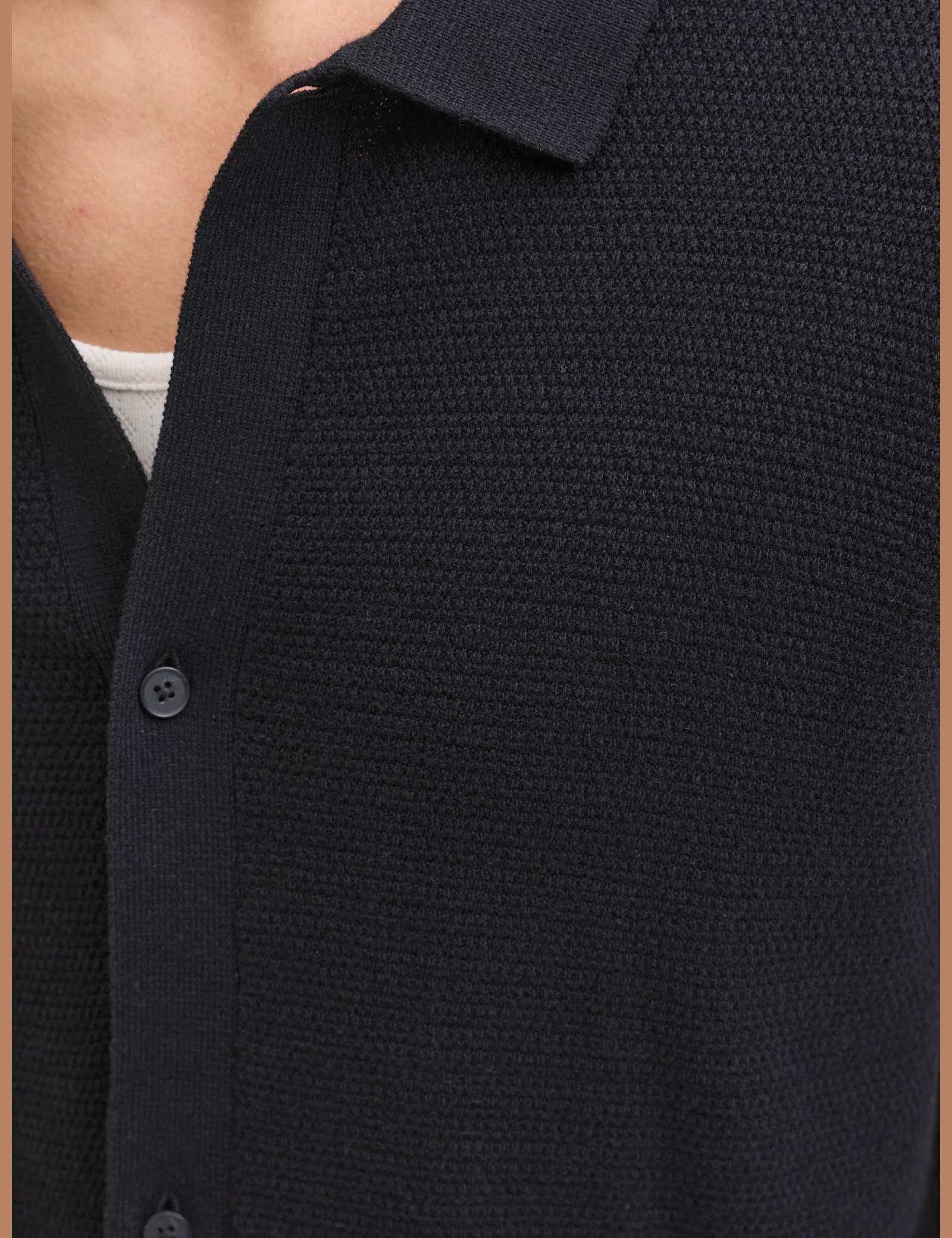 Regular Fit Cotton Rich Knitted Short Sleeve Shirt - image 4