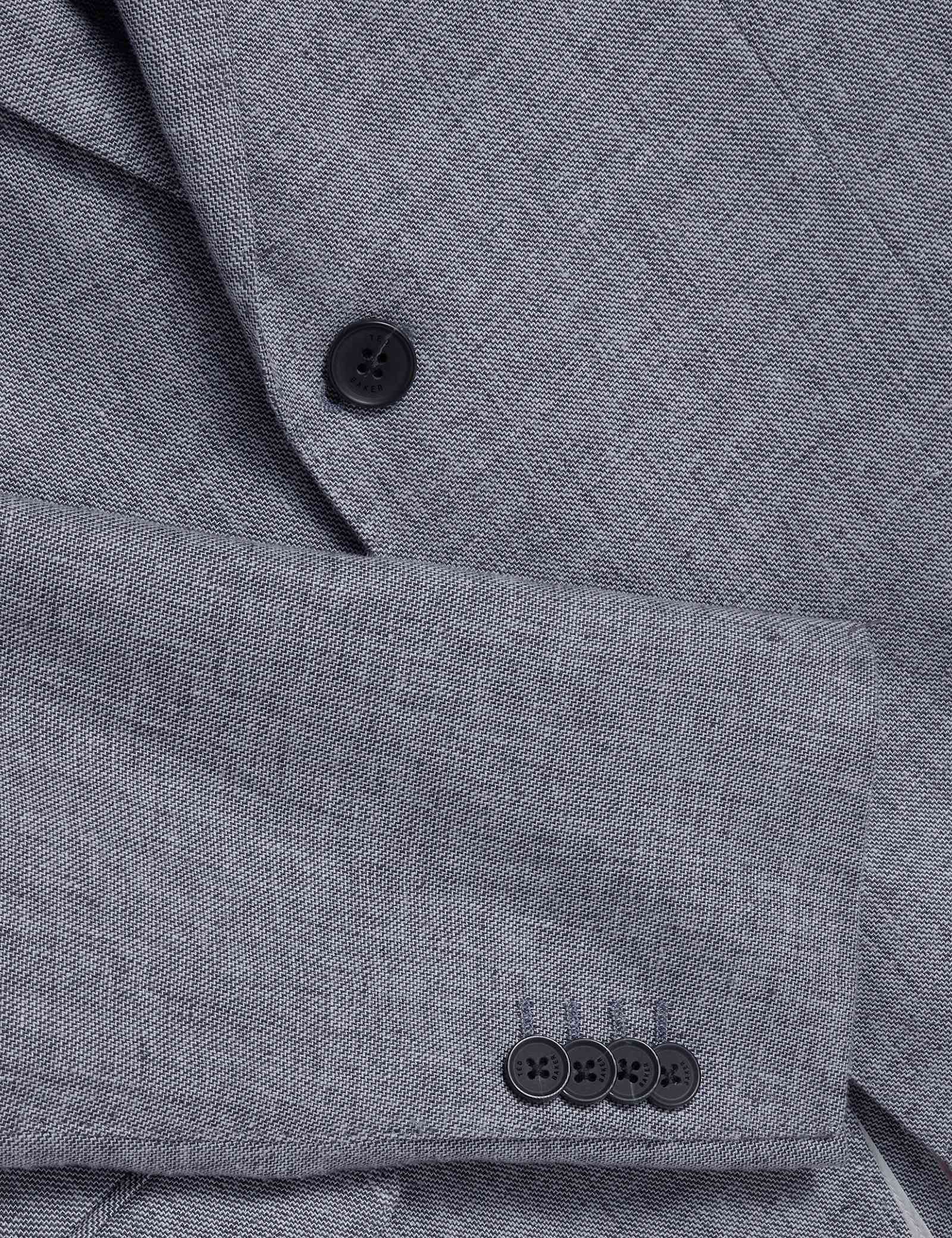 Regular Fit Linen & Cotton Blend Blazer - image 3