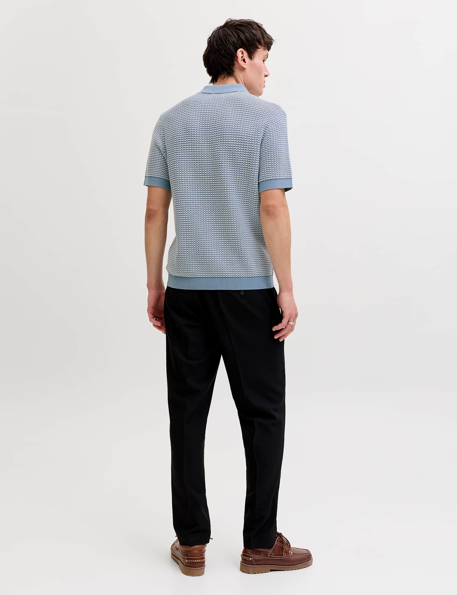 Pure Cotton Textured Knitted Polo Shirt - image 4
