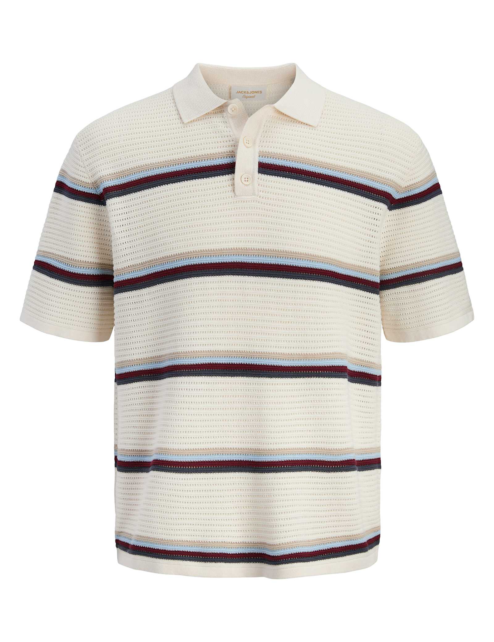 Pure Cotton Striped Knitted Polo Shirt - image 4