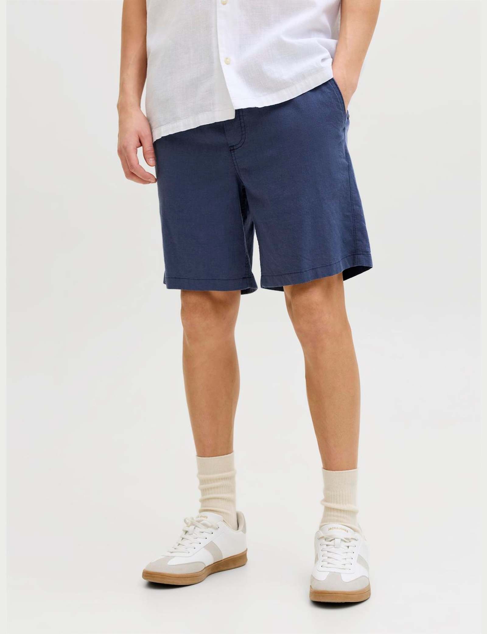 Cotton Linen Blend Shorts - image 1