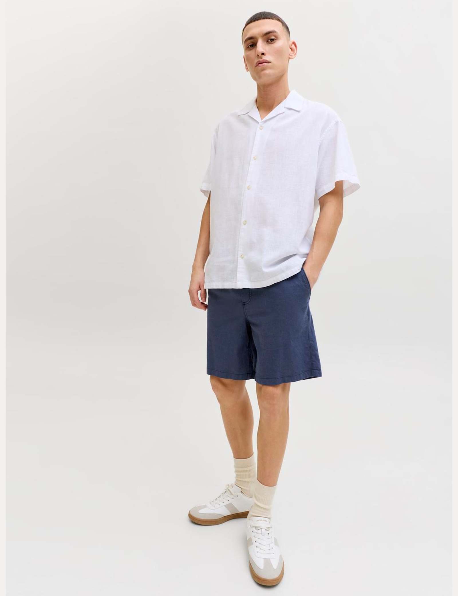 Cotton Linen Blend Shorts - image 4