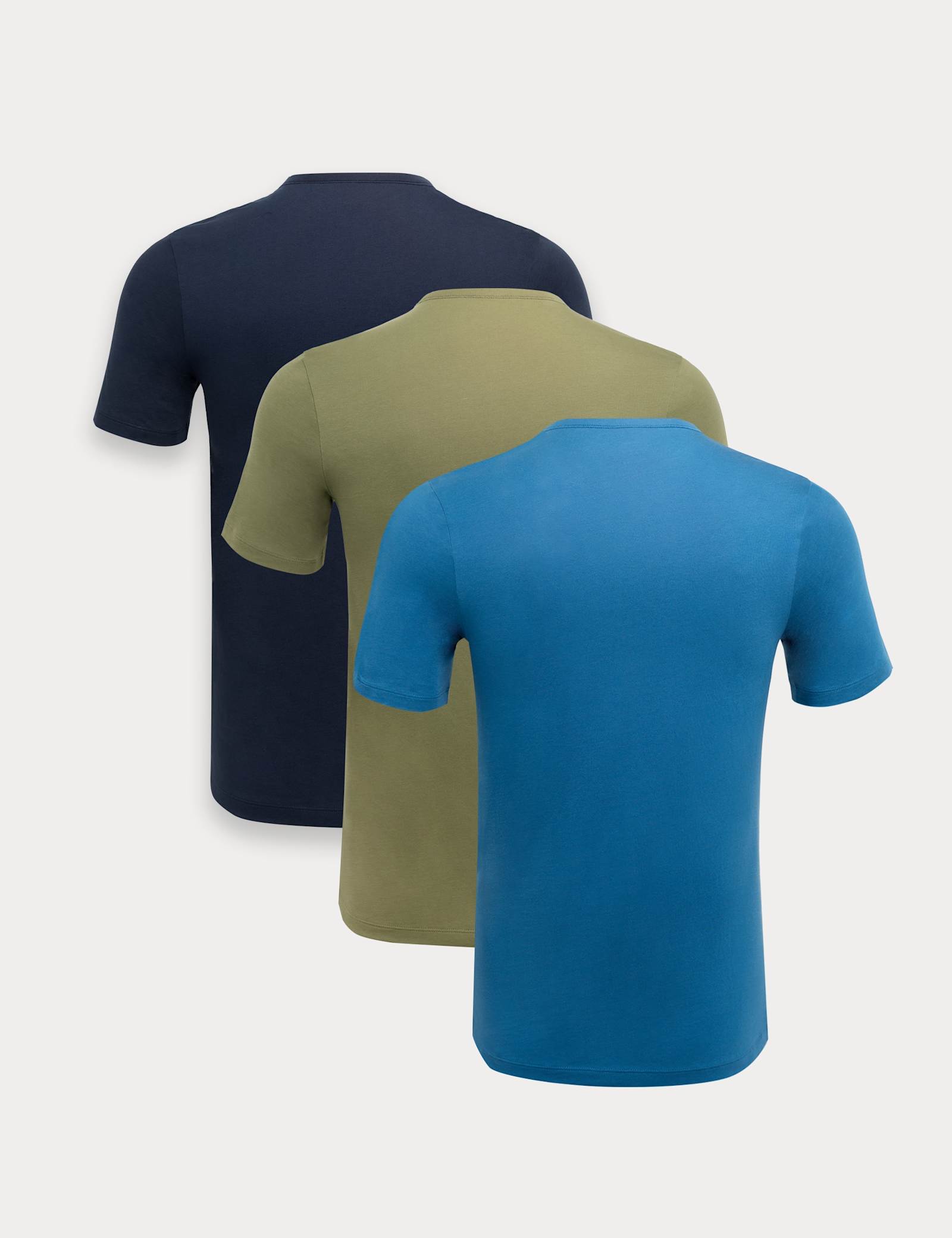 3 Pack Pure Cotton Crew Neck T-Shirts - image 2