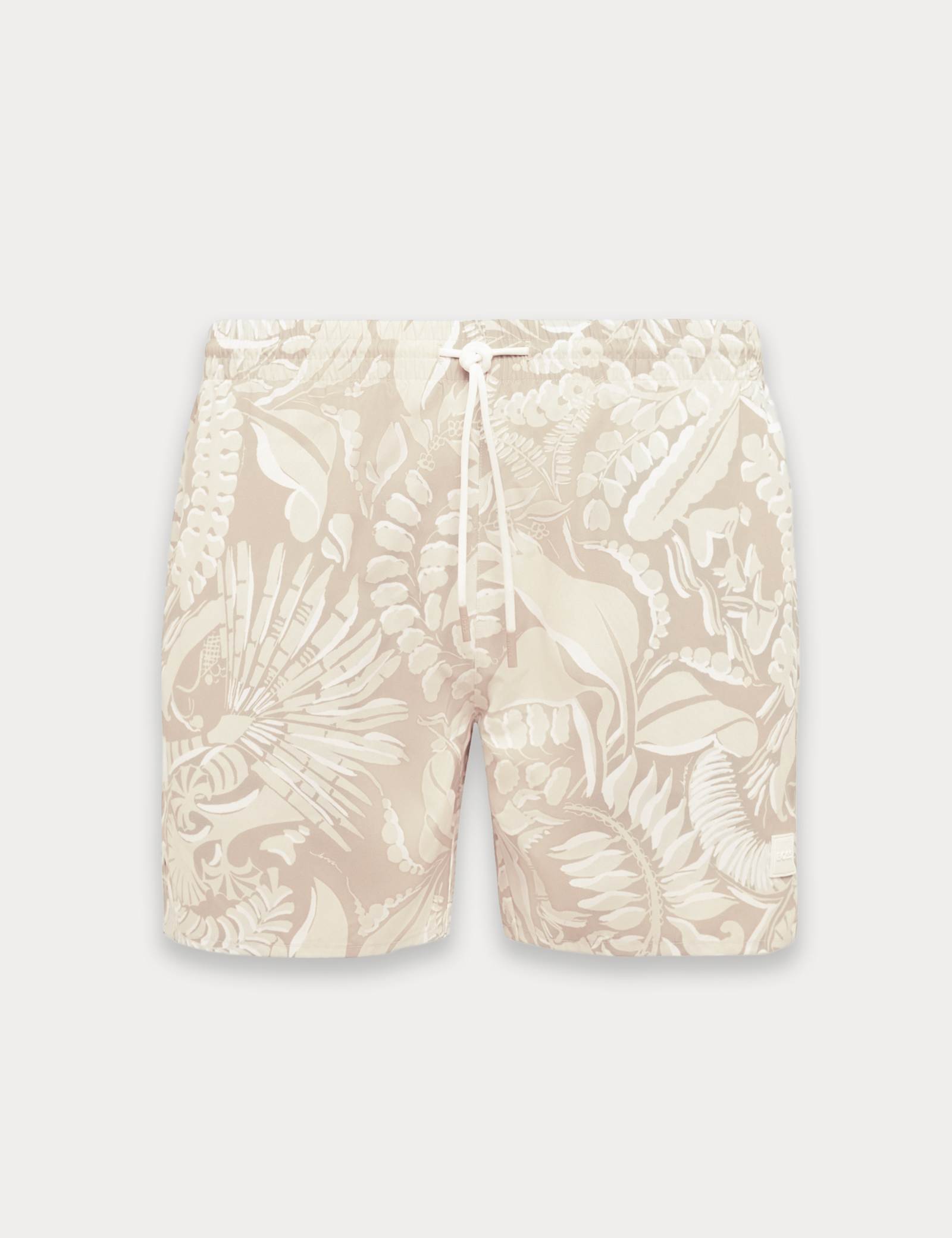 Quick Dry Pocketed Printed Swim Shorts - image 1