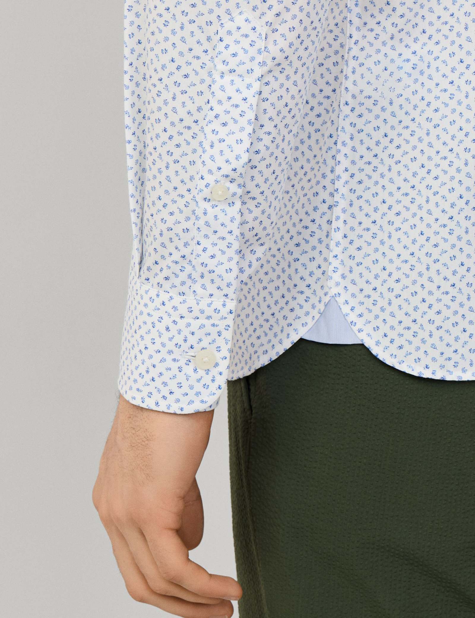 Tailored Fit Pure Cotton Floral Shirt - image 4