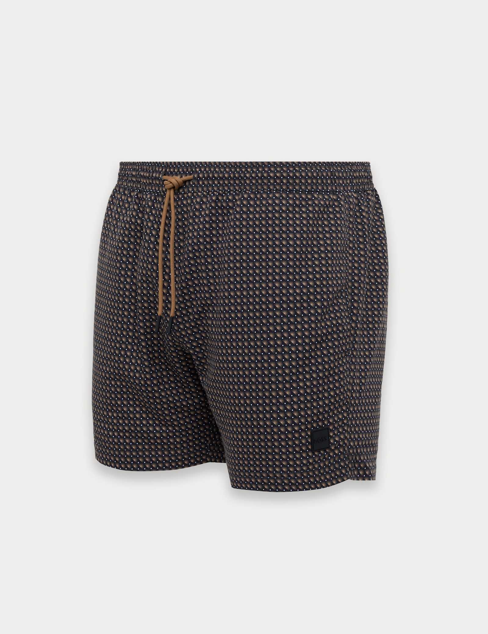Quick Dry Pocketed Printed Swim Shorts - image 3