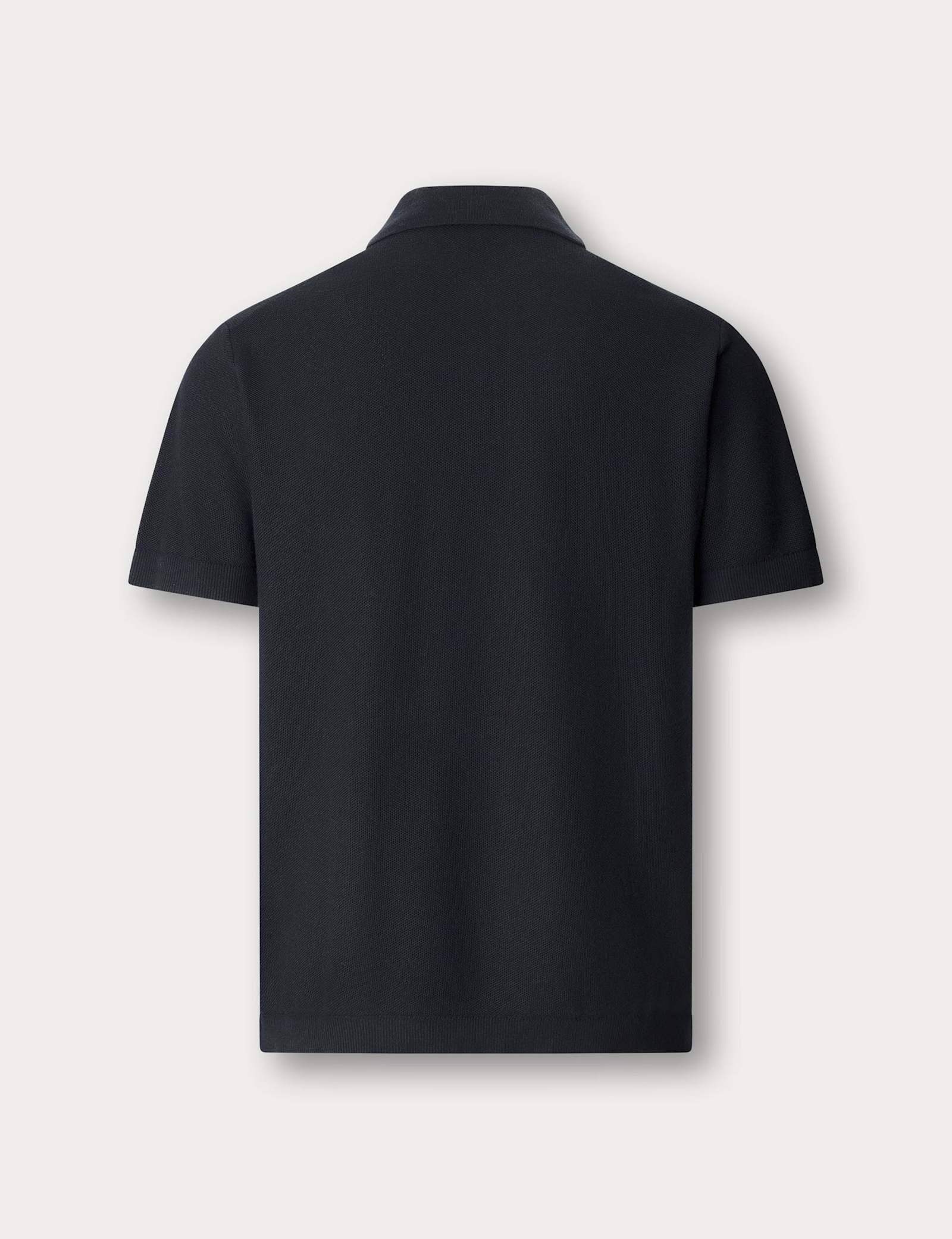 Cotton Rich Knitted Polo Shirt with Cashmere - image 5