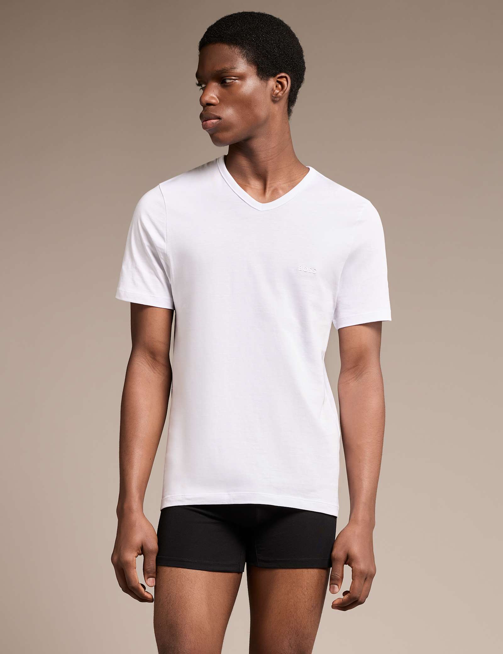 3 Pack Pure Cotton V-Neck T-Shirts - image 2