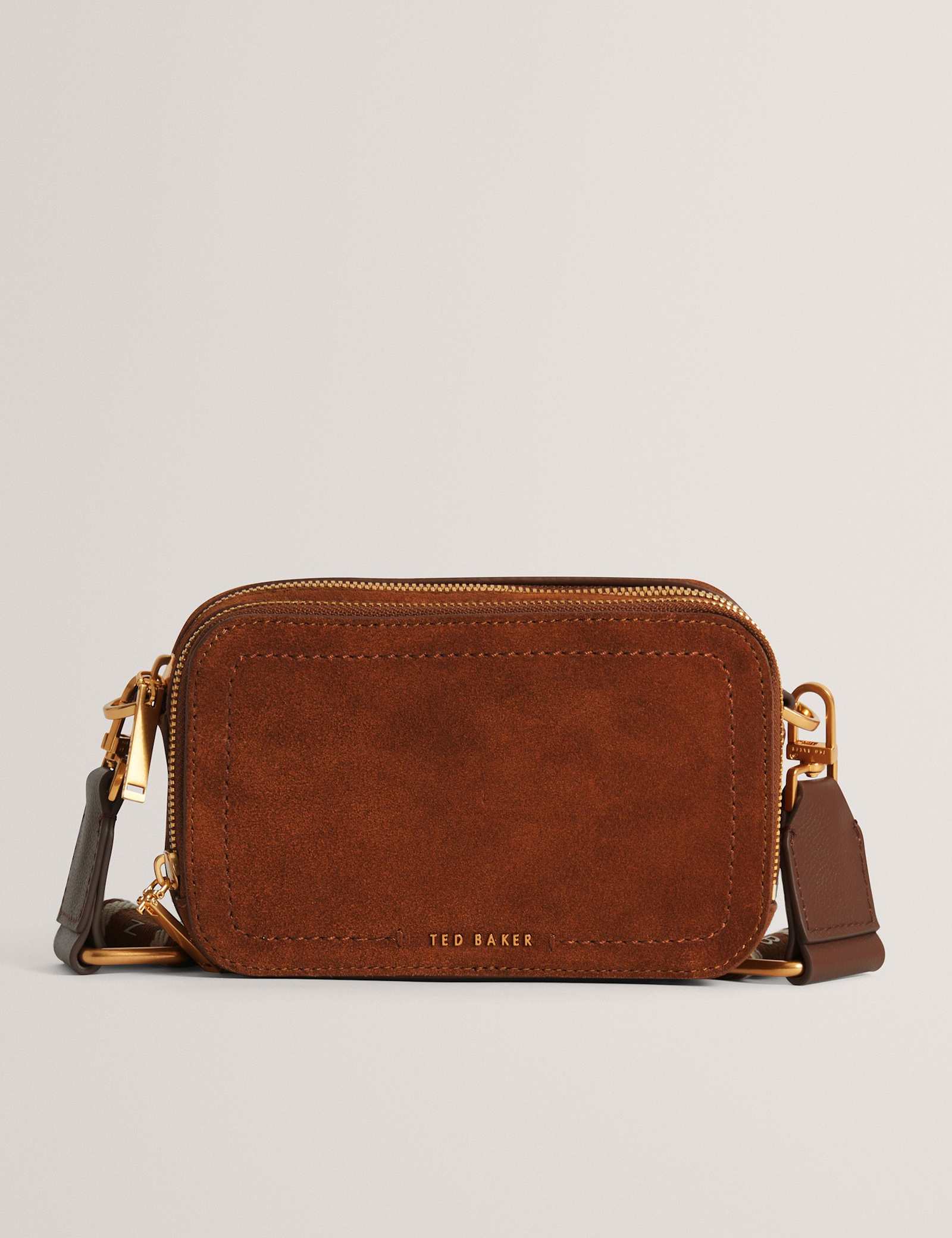 Suede Cross Body Bag - image 1