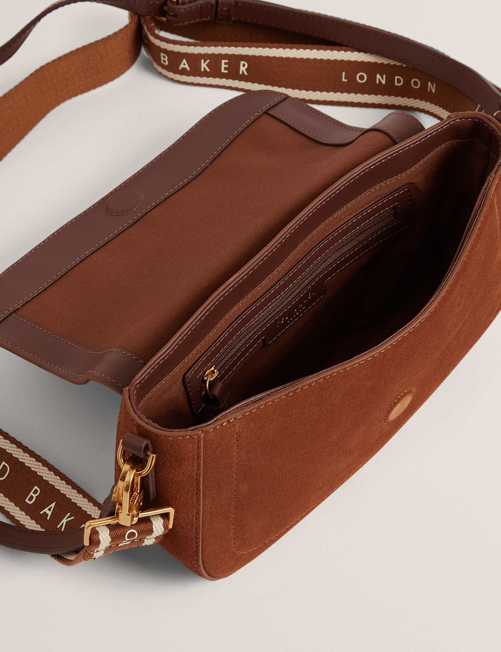 Suede Cross Body Bag - image 4