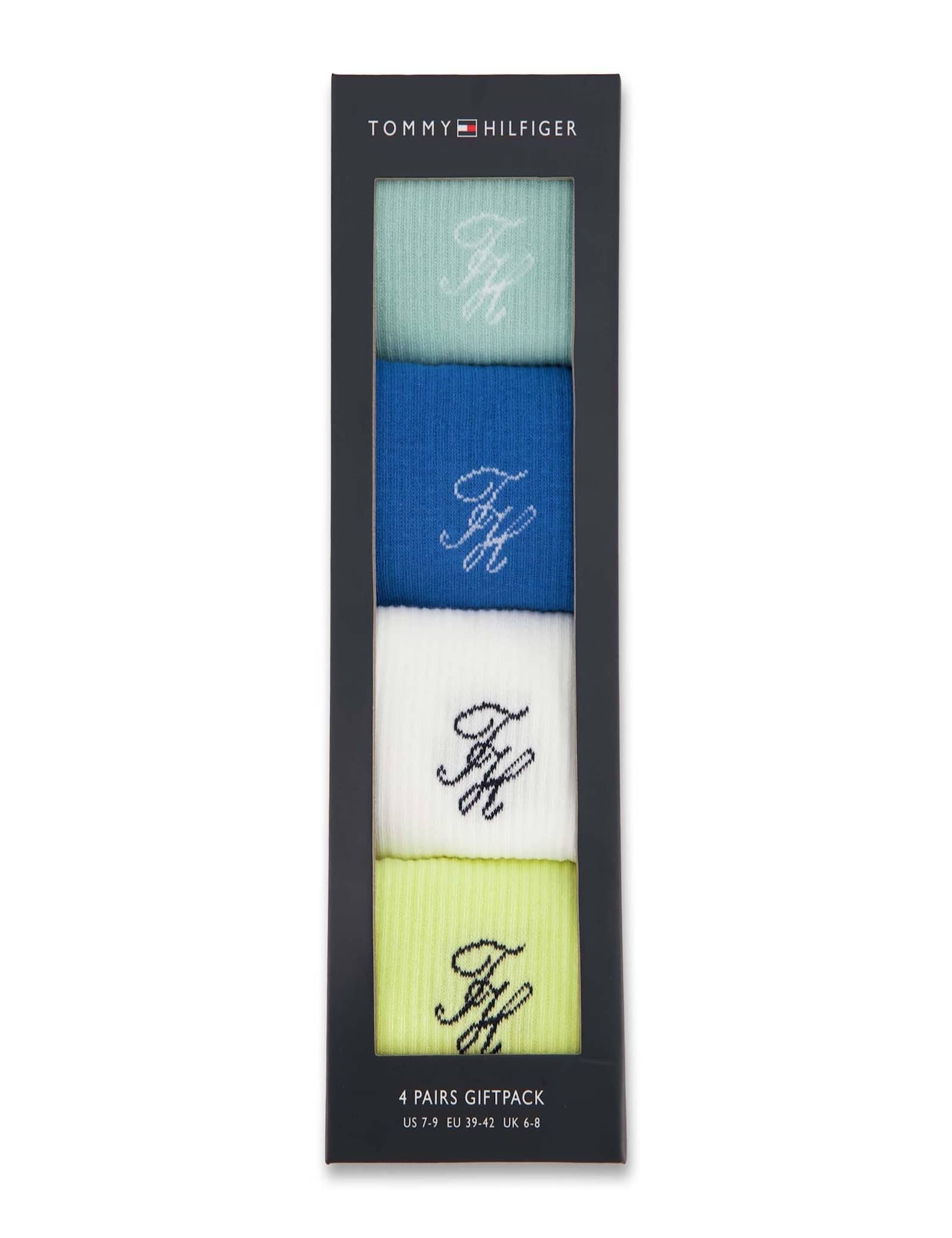 4 Pack Monogram Cotton Rich Socks Gift Box - image 3