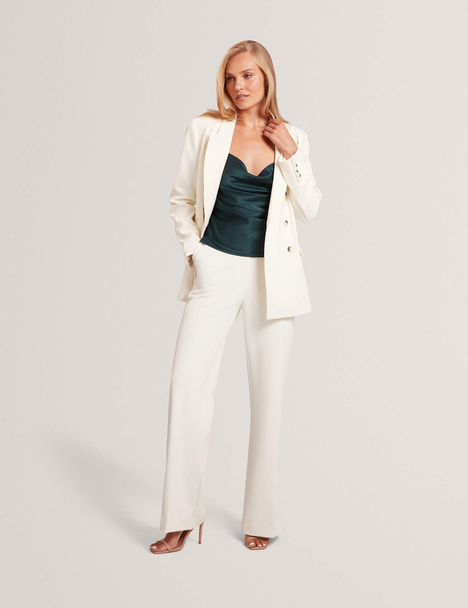 Straight Leg Trousers - image 2