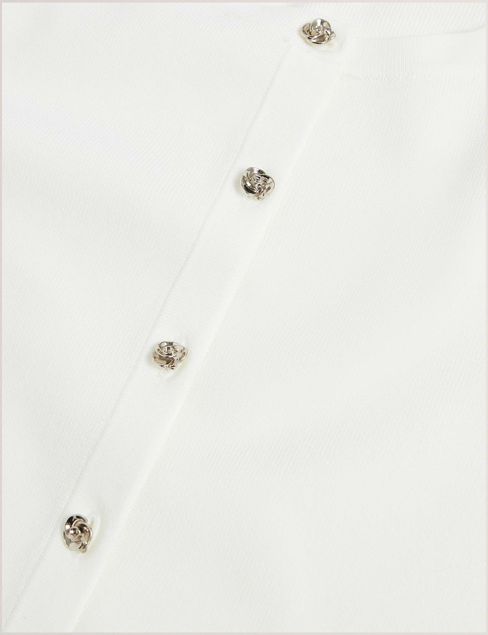 Cropped Crew Neck Cardigan - image 4