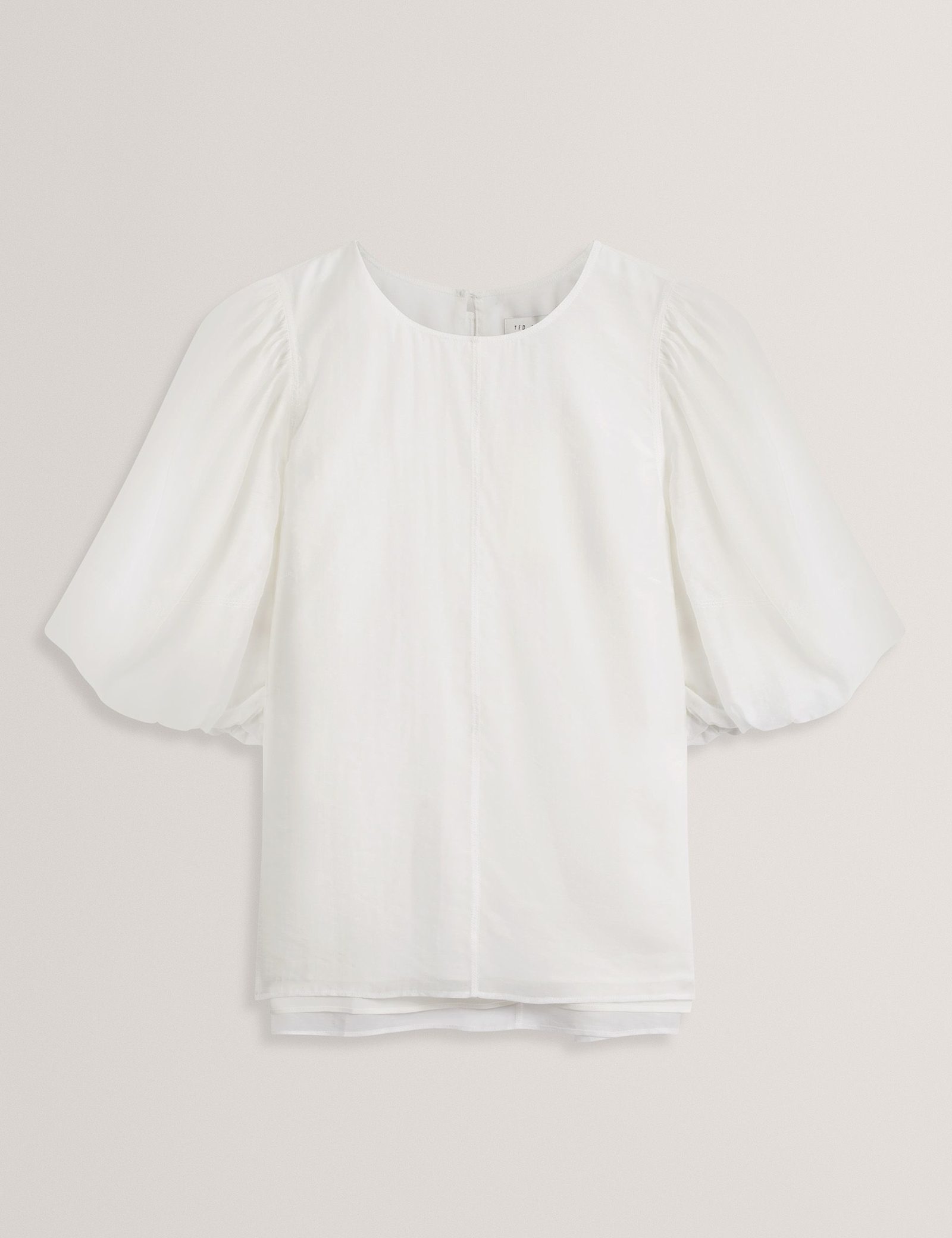 Lyocell Rich Puff Sleeve Top - image 1