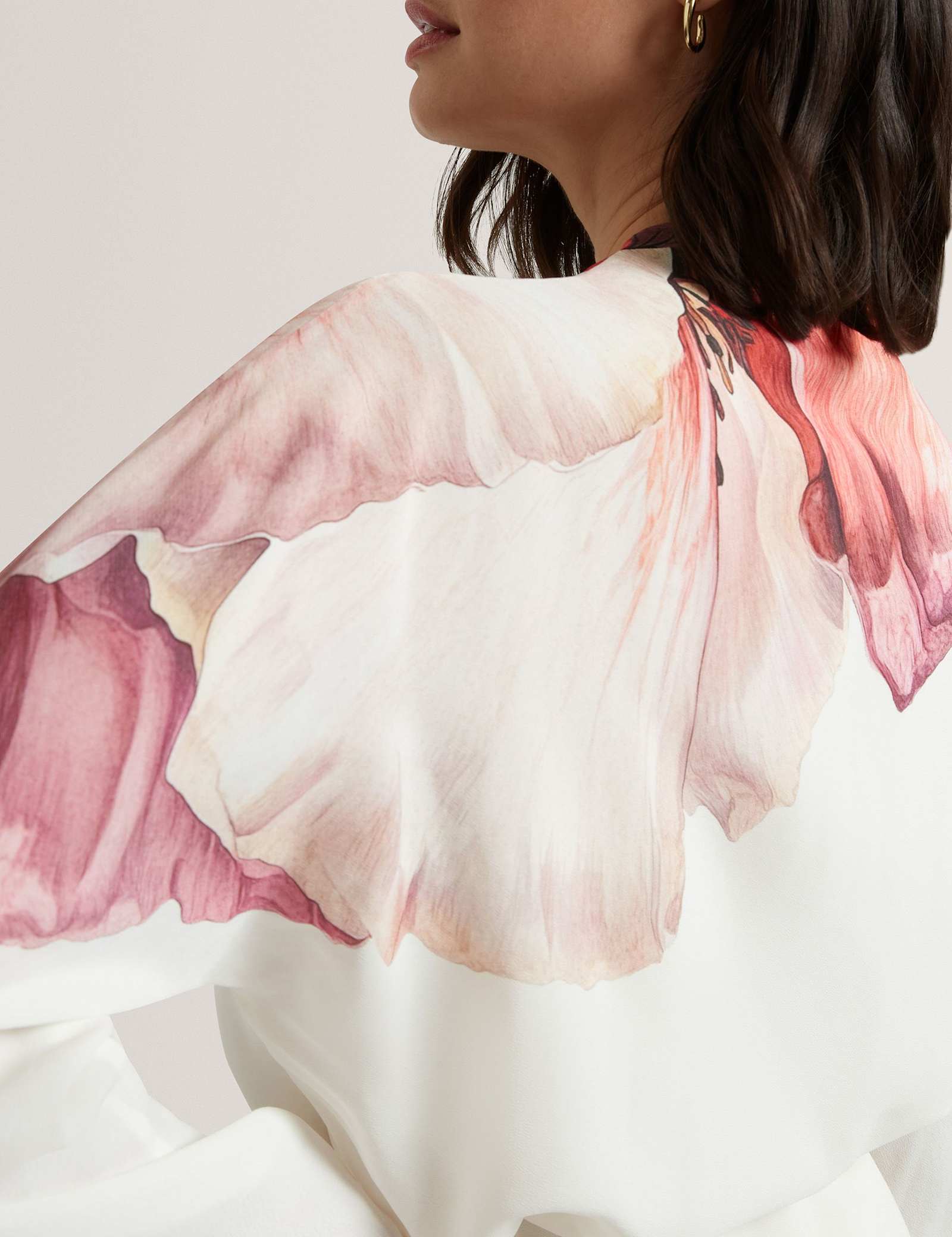Floral Tie Detail Wrap Blouse - image 5