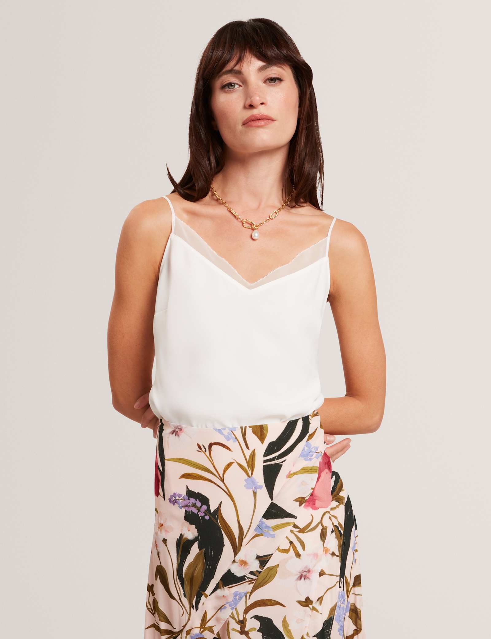 Chiffon Insert Cami Top - image 4