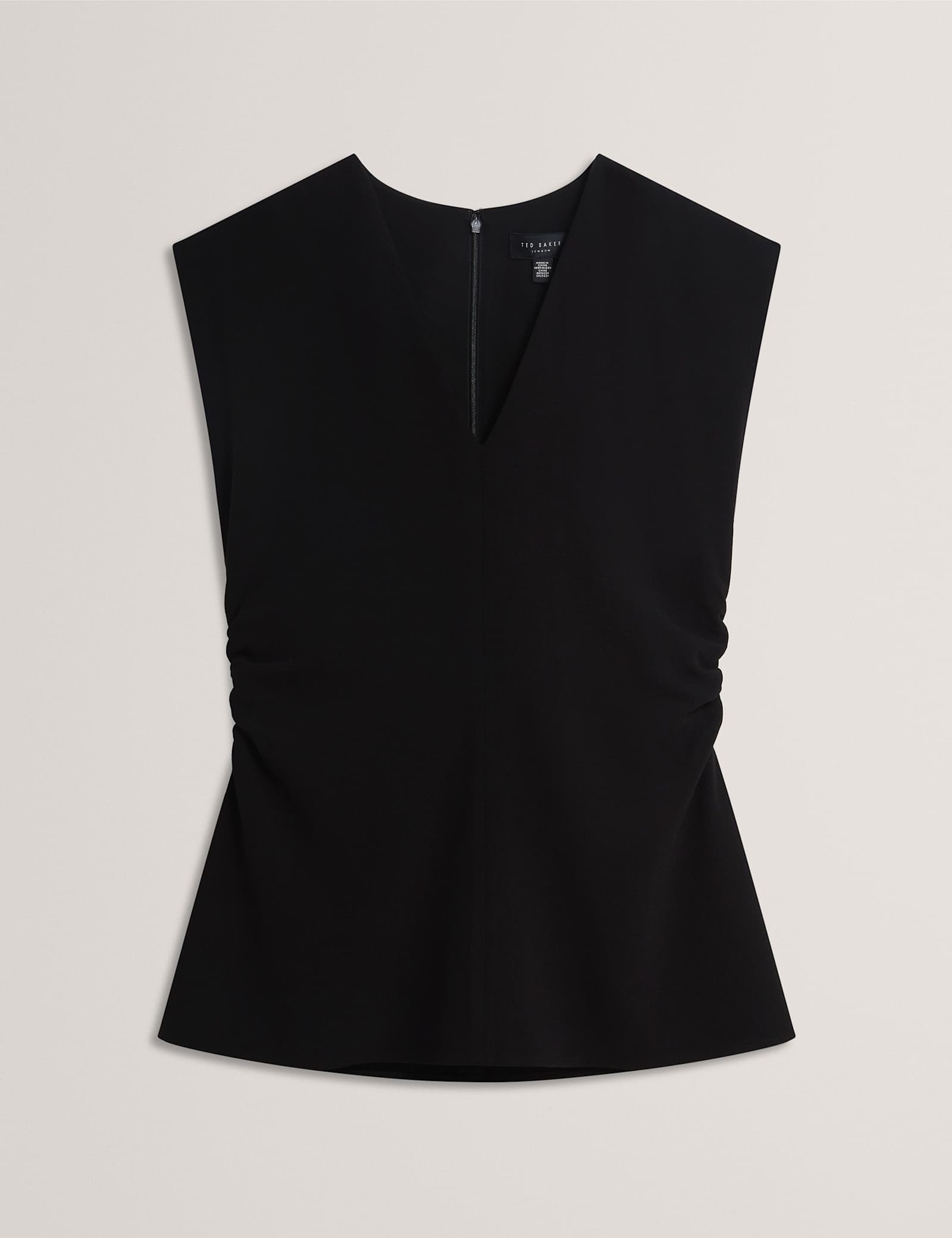 Ruched V-Neck Top - image 1