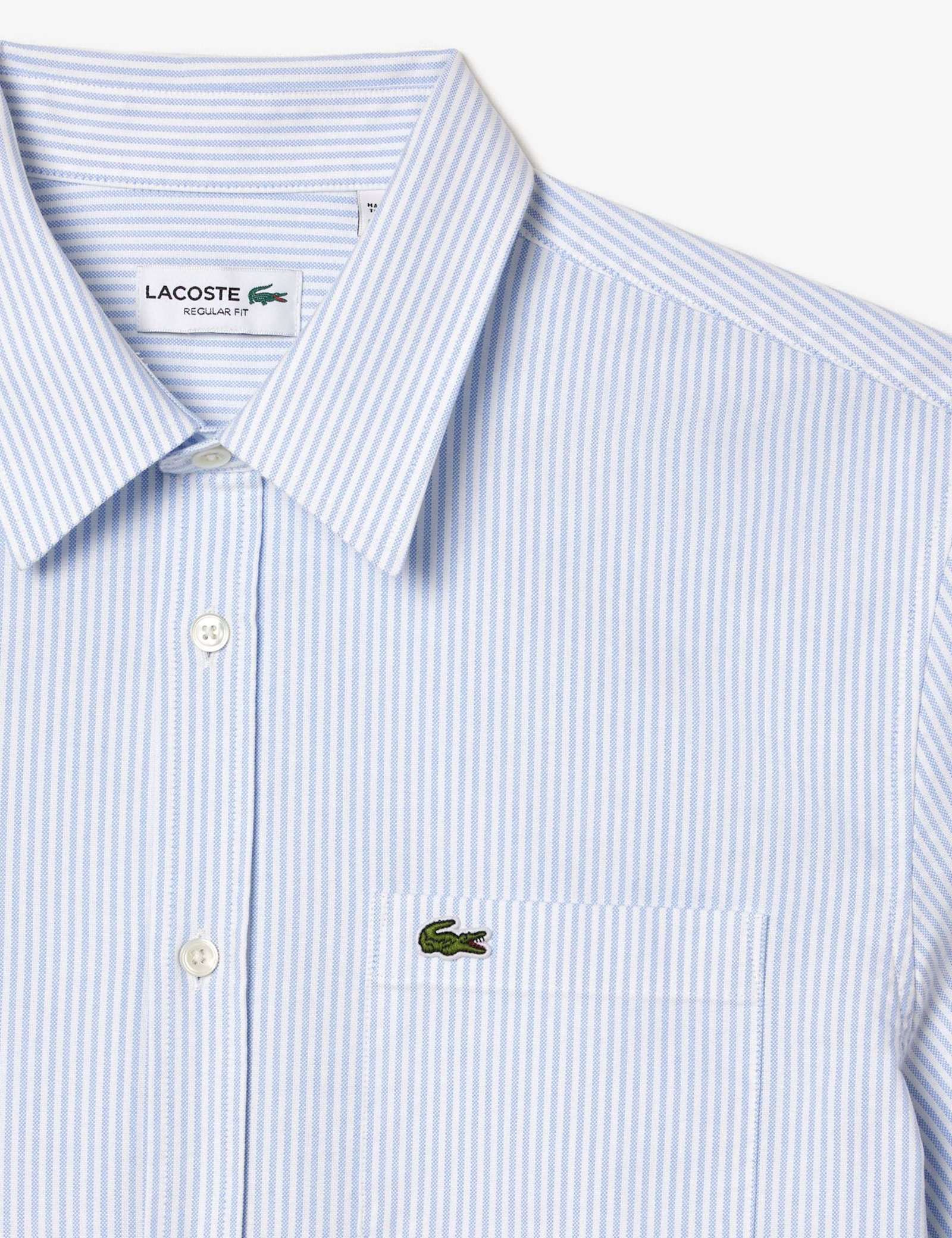 Regular Fit Striped Short Sleeve Oxford Shirt - image 4
