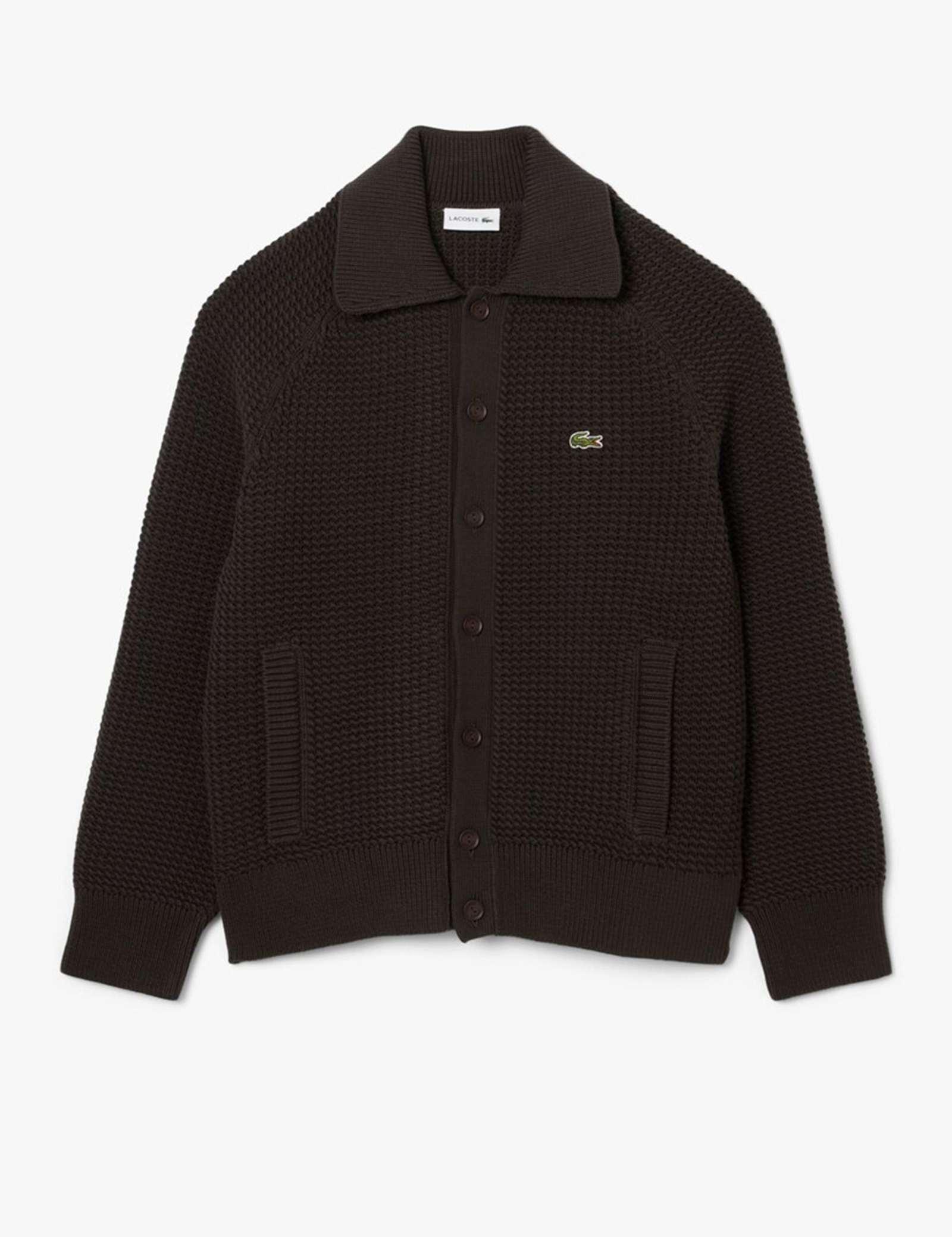 Cotton Rich Collared Neck Cardigan