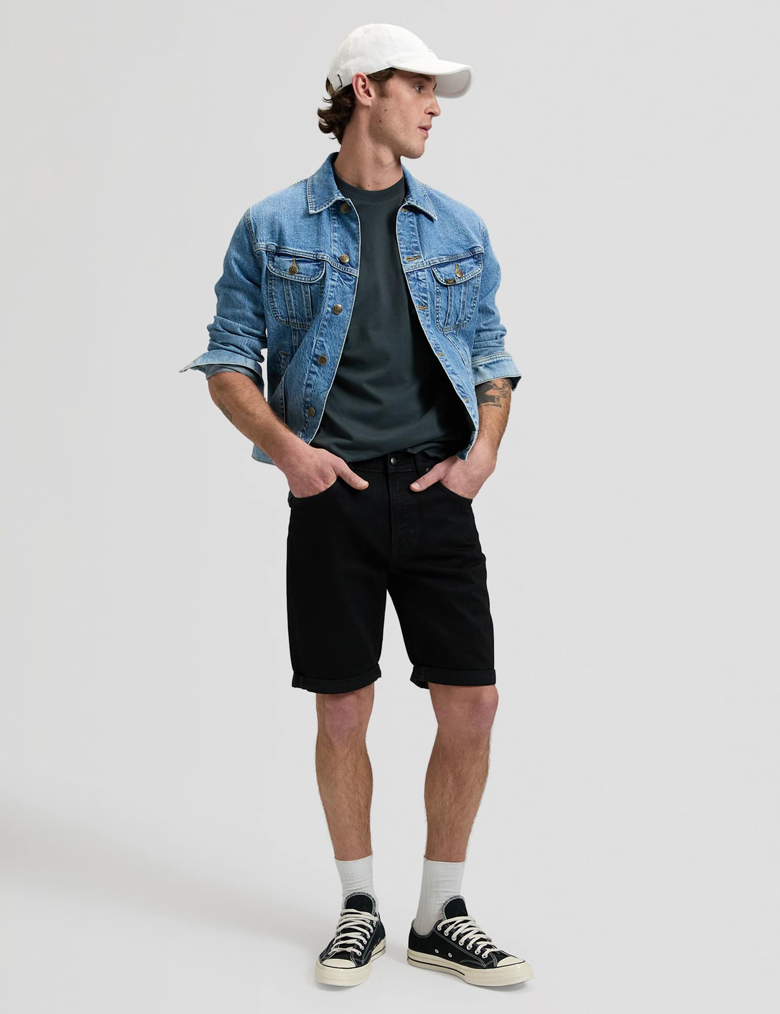 5 Pocket Denim Shorts - image 2