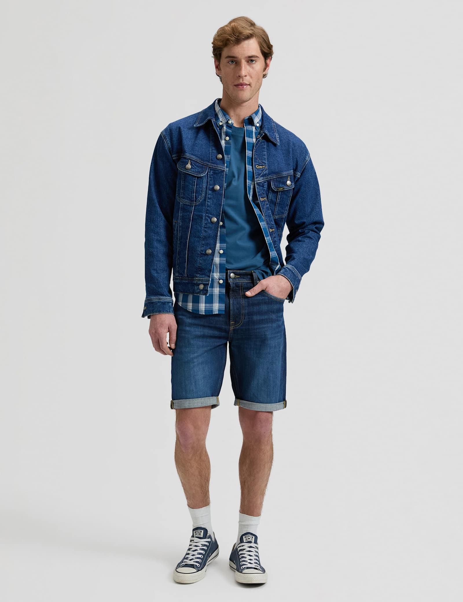 5 Pocket Denim Shorts - image 2