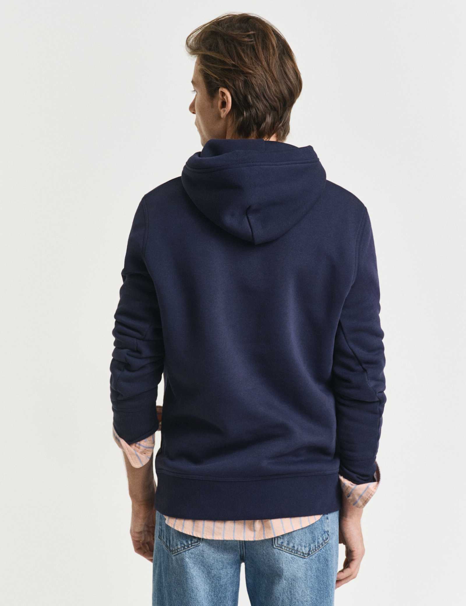 Cotton Rich Shield Logo Embroidery Hoodie - image 3
