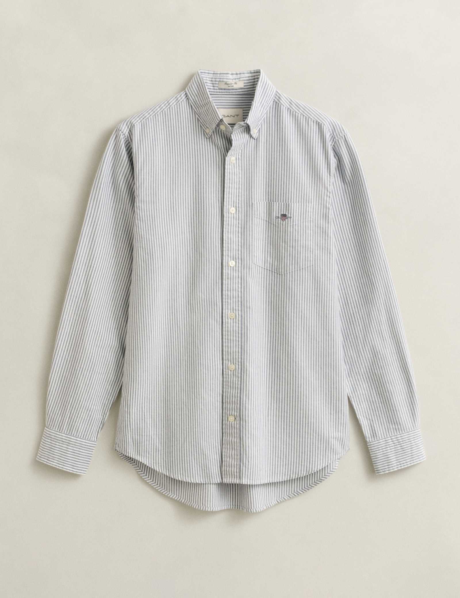 Regular Fit Pure Cotton Striped Oxford Shirt - image 4
