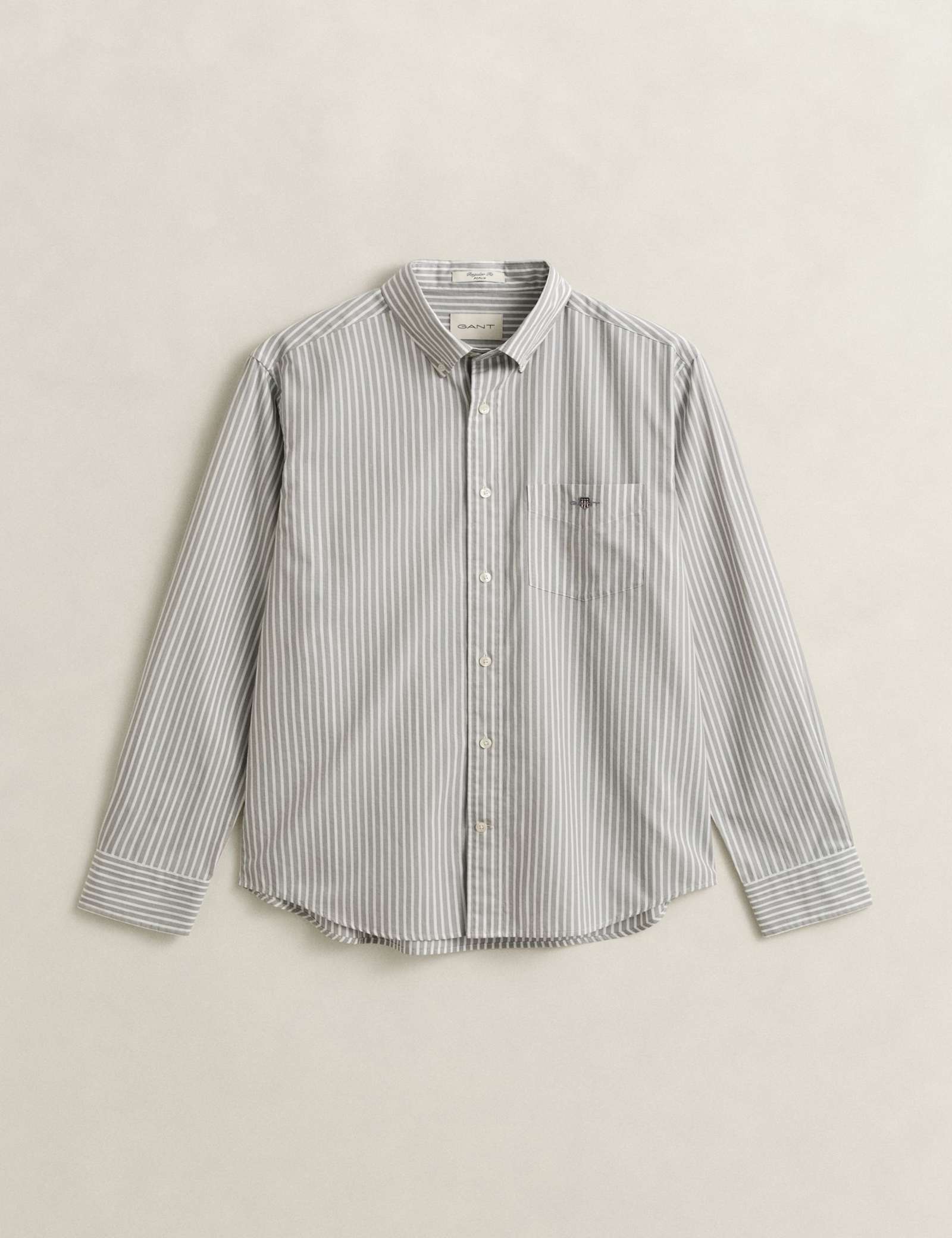 Regular Fit Pure Cotton Striped Oxford Shirt - image 1