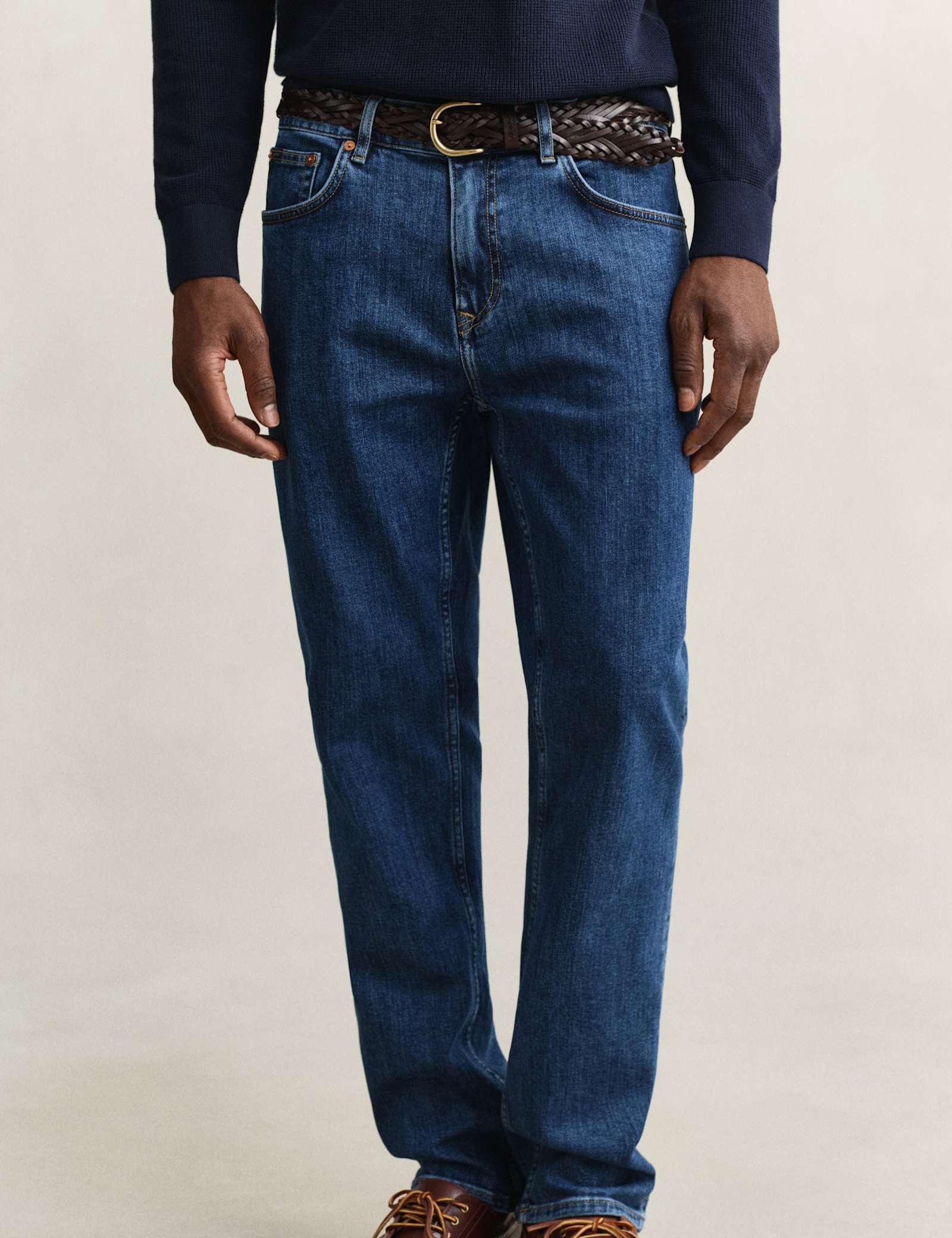 Regular Fit Clean Wash 5 Pocket Jeans - image 5