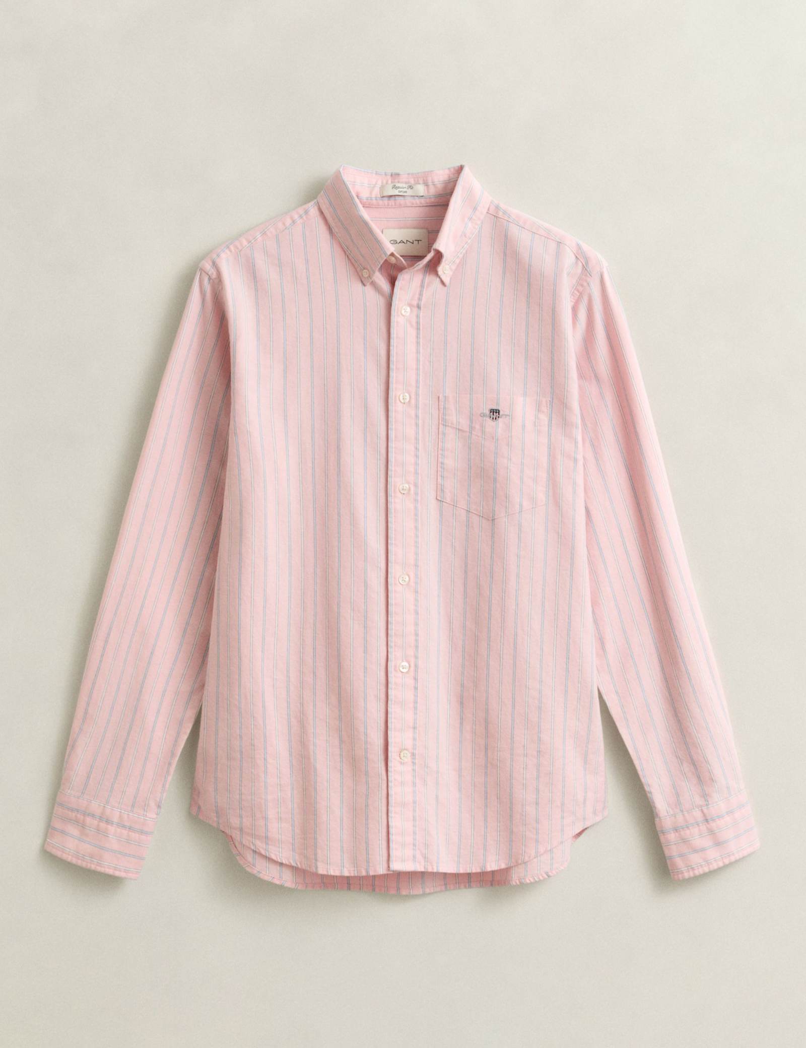 Regular Fit Pure Cotton Striped Oxford Shirt - image 3