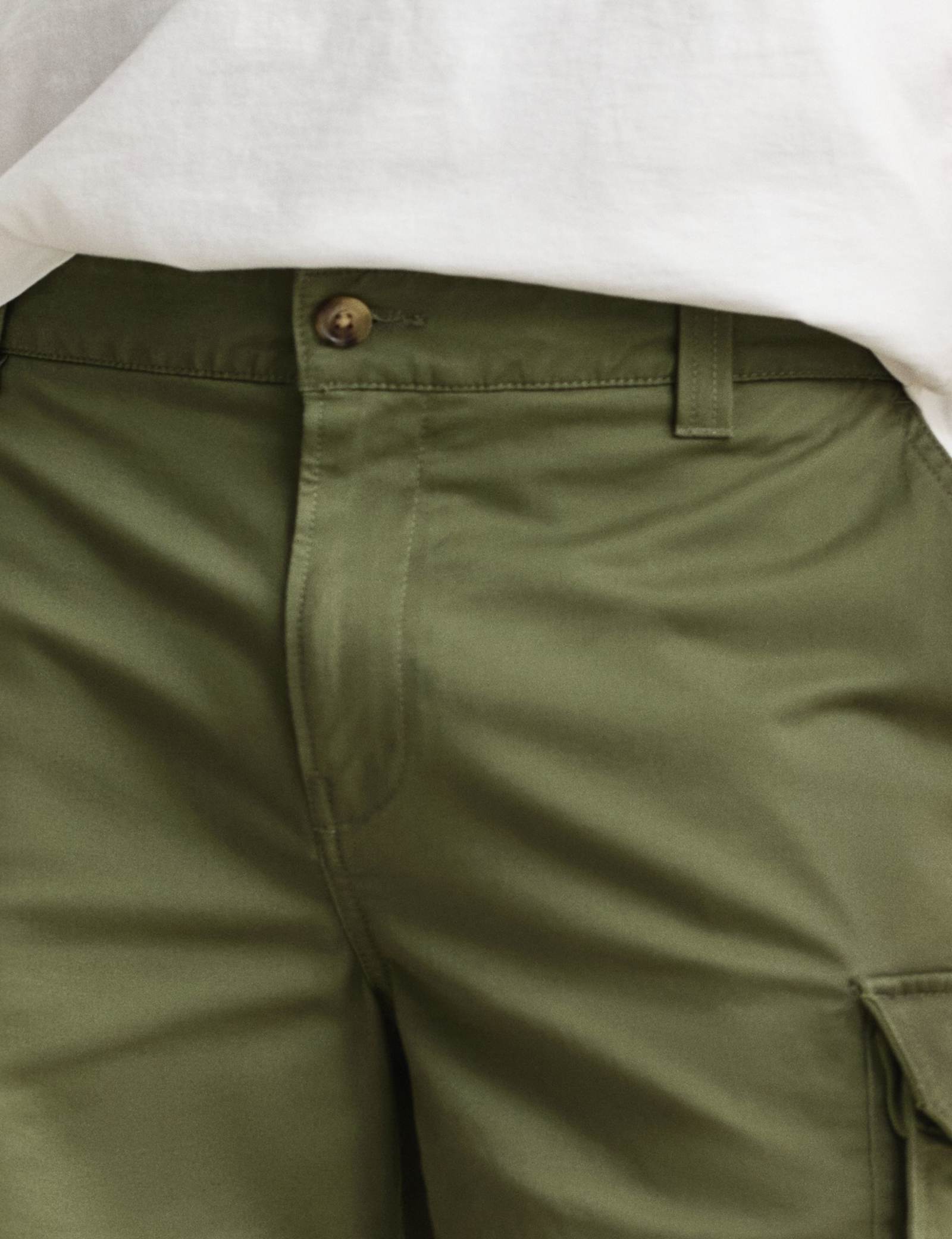 Regular Fit Twill Cargo Shorts - image 4