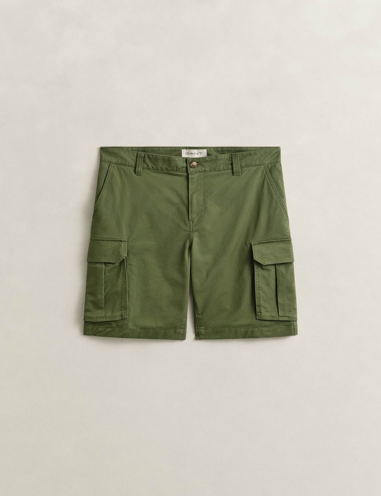 Regular Fit Twill Cargo Shorts - image 1