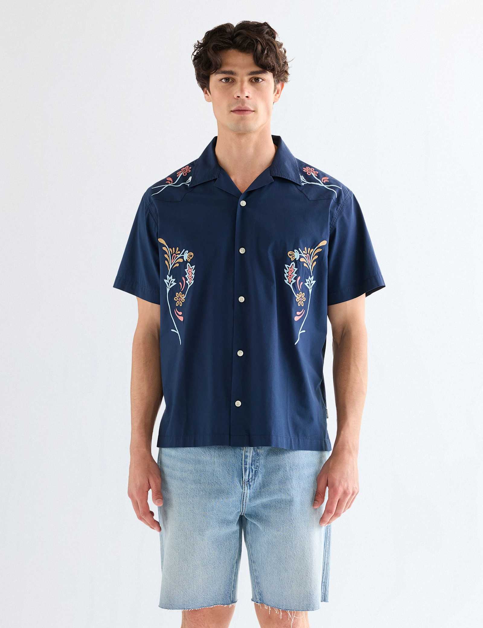 Regular Fit Pure Cotton Floral Short Sleeve Shirt - image 2
